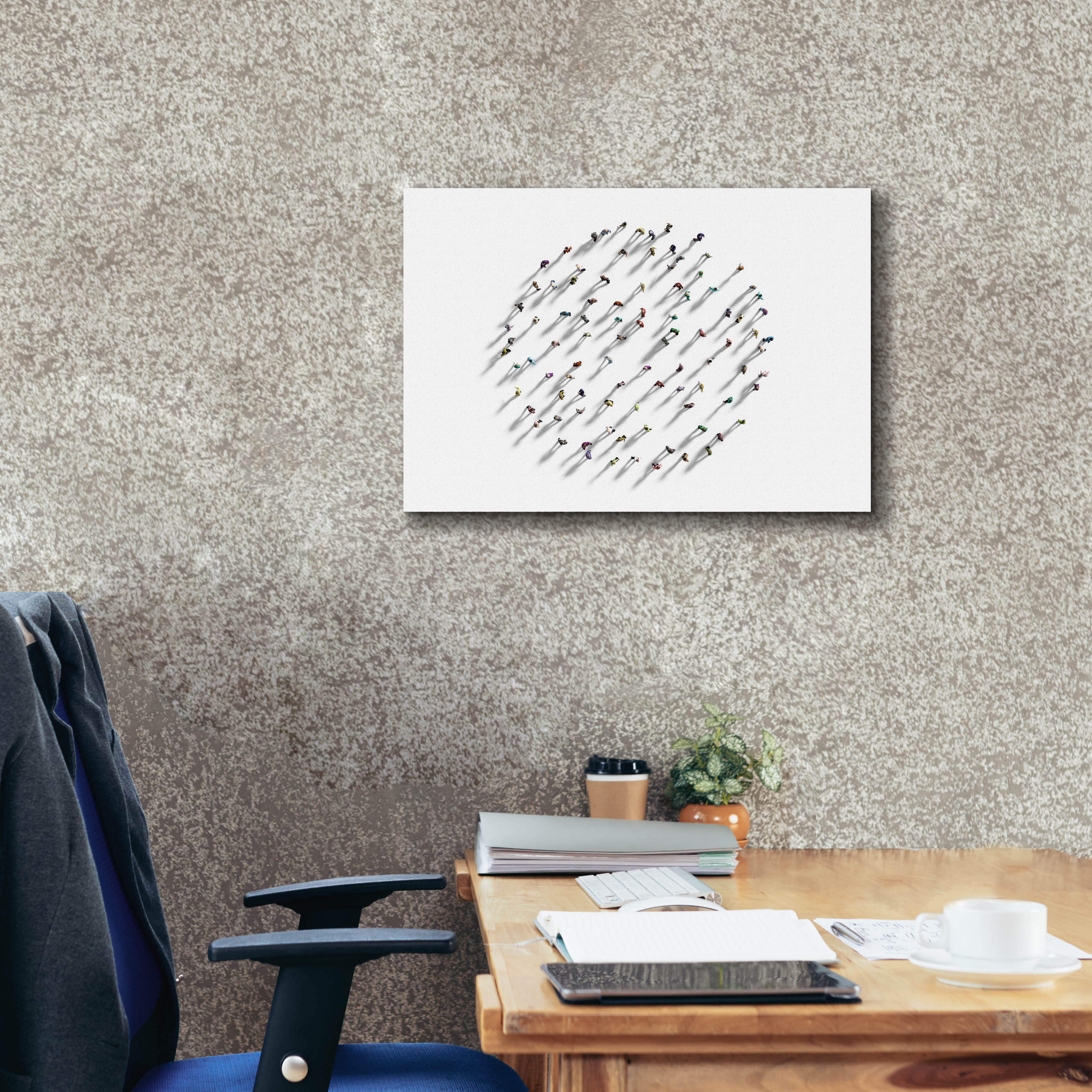 'Walking In Circles' by Epic Portfolio, Canvas Wall Art,26 x 18