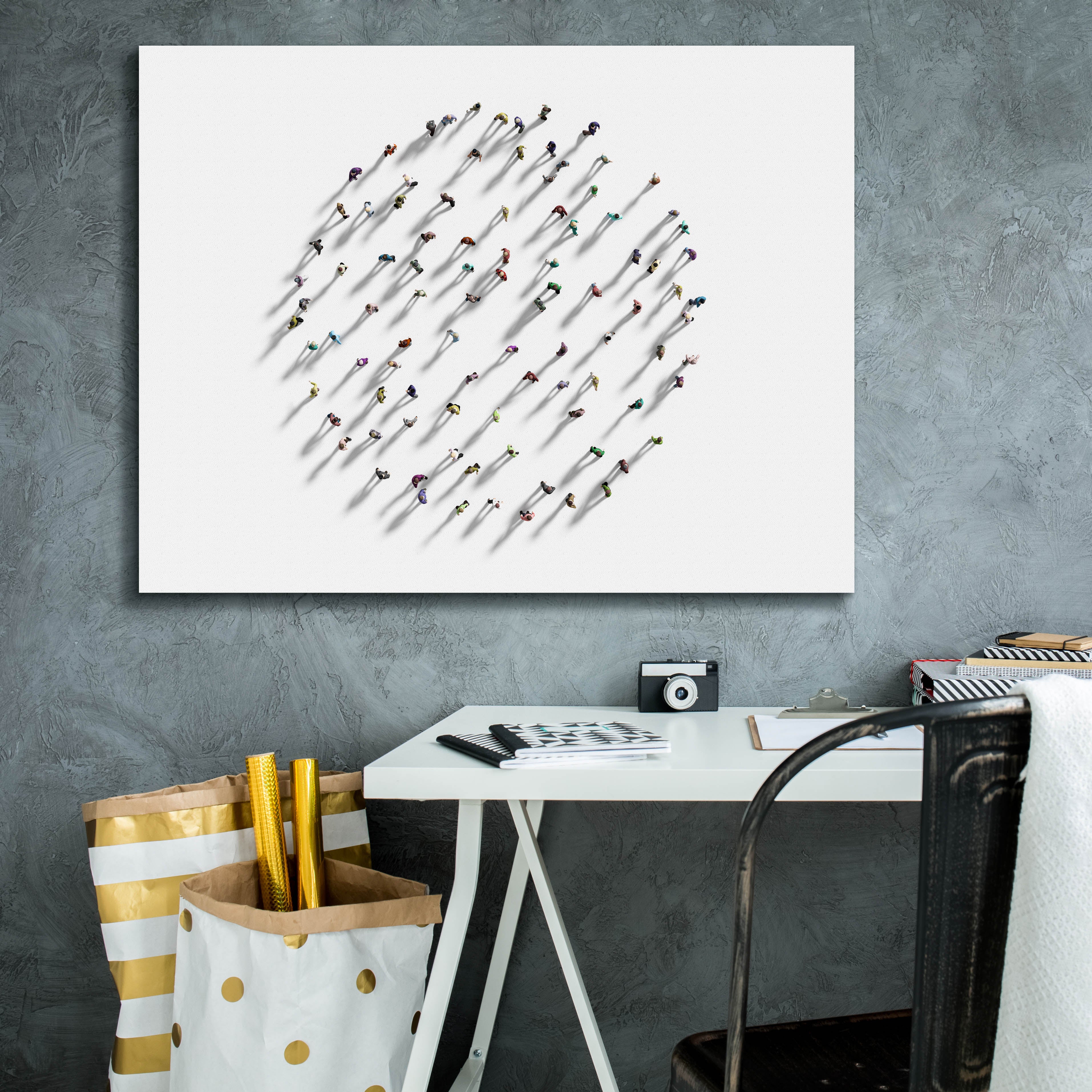 'Walking In Circles' by Epic Portfolio, Canvas Wall Art,34 x 26