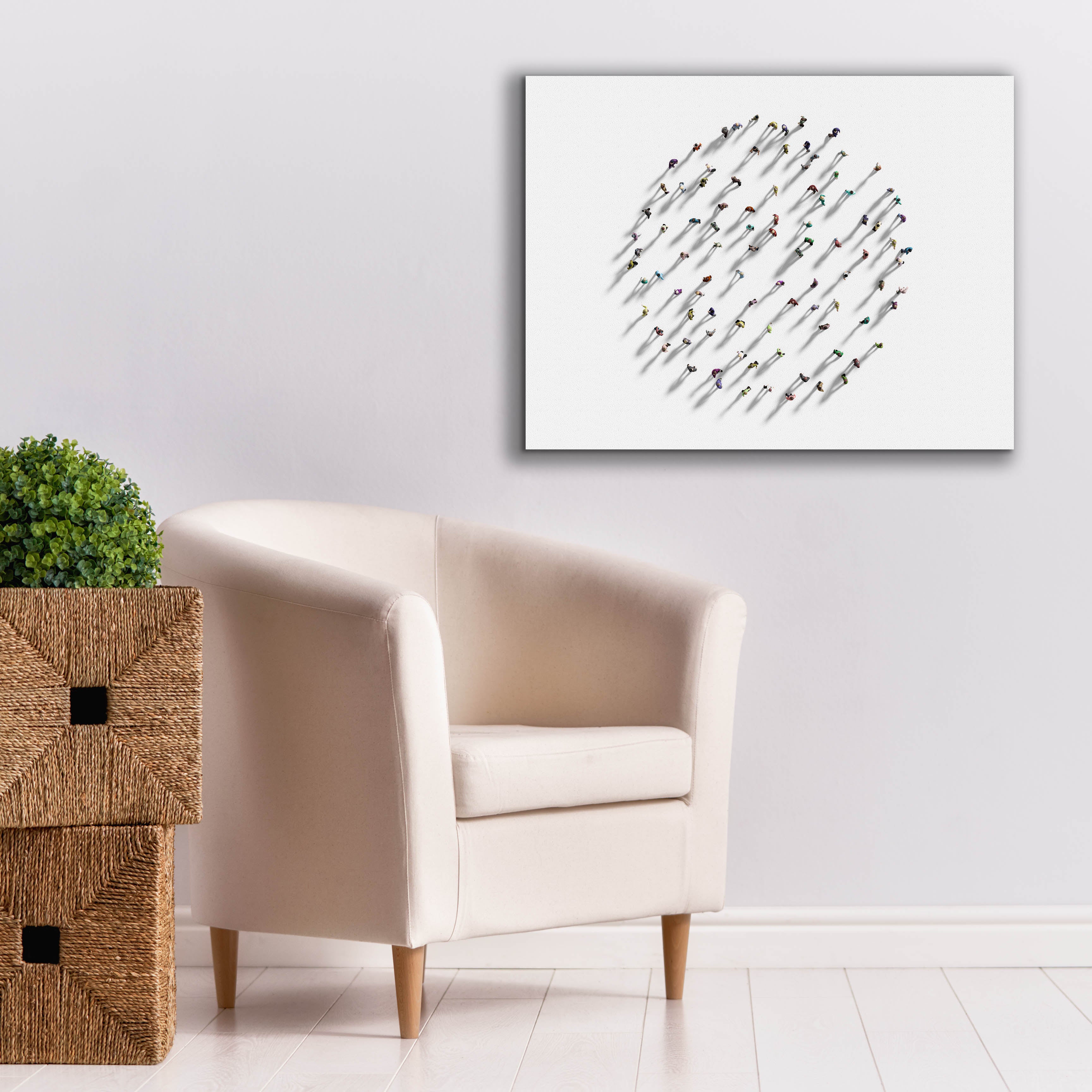 'Walking In Circles' by Epic Portfolio, Canvas Wall Art,34 x 26