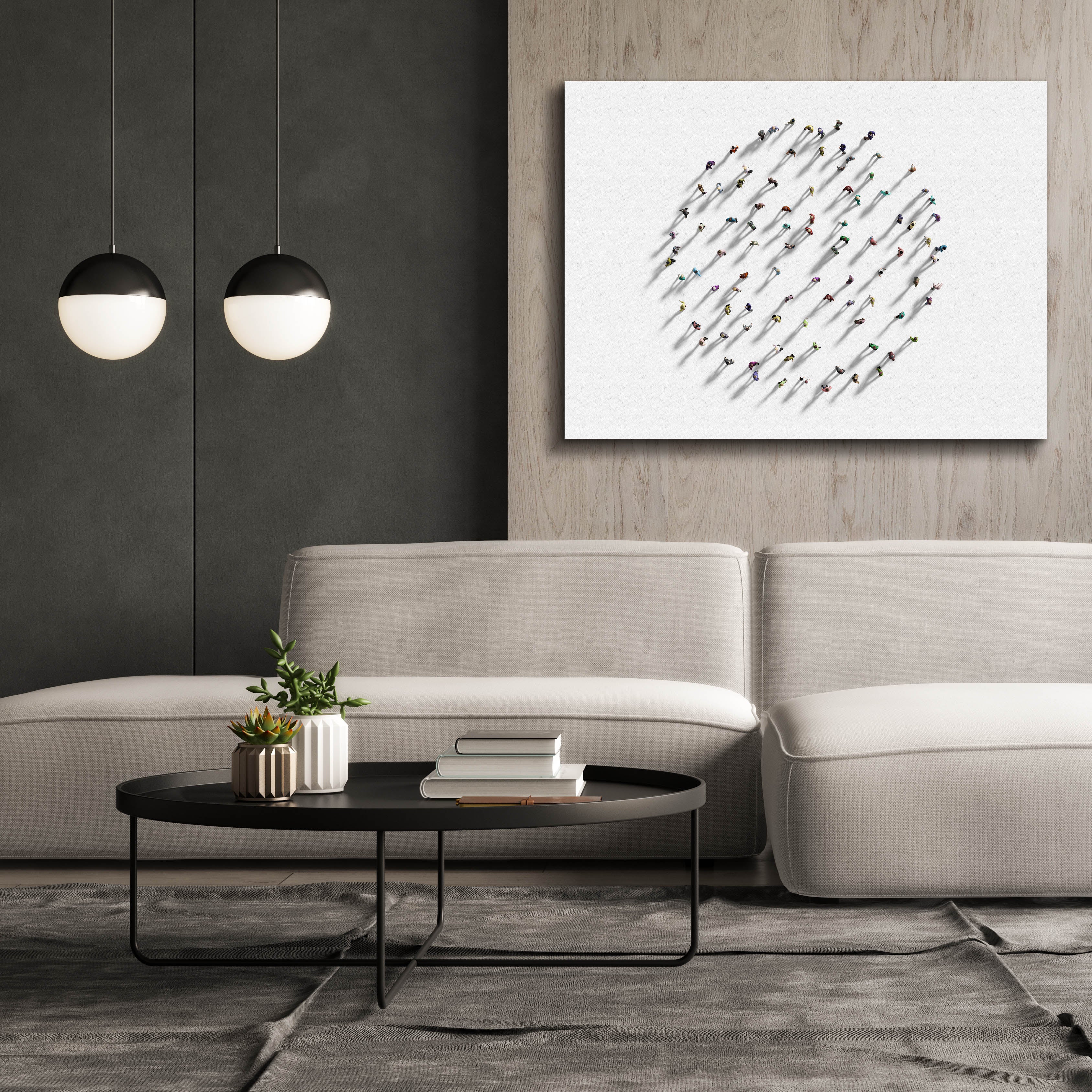 'Walking In Circles' by Epic Portfolio, Canvas Wall Art,54 x 40