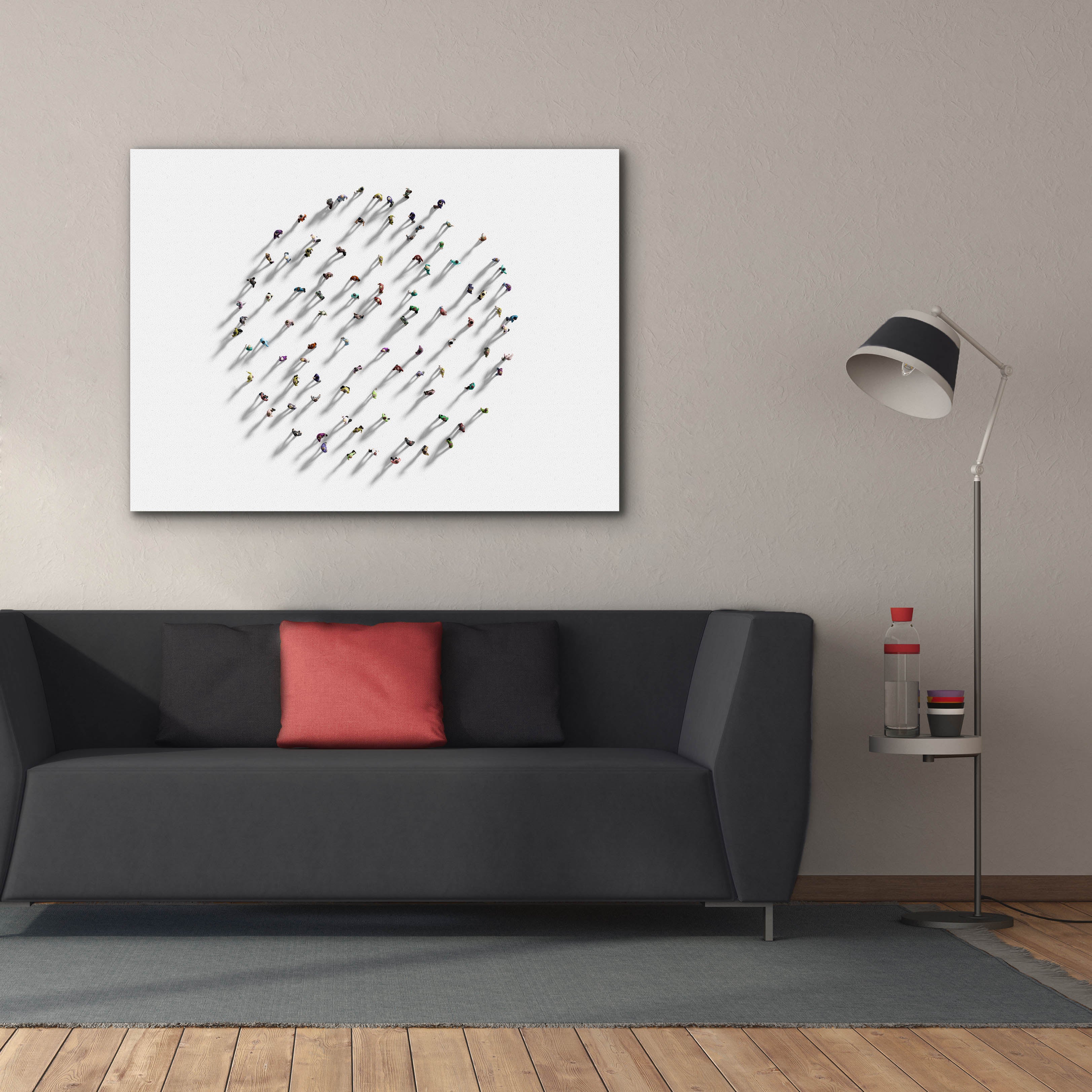 'Walking In Circles' by Epic Portfolio, Canvas Wall Art,54 x 40