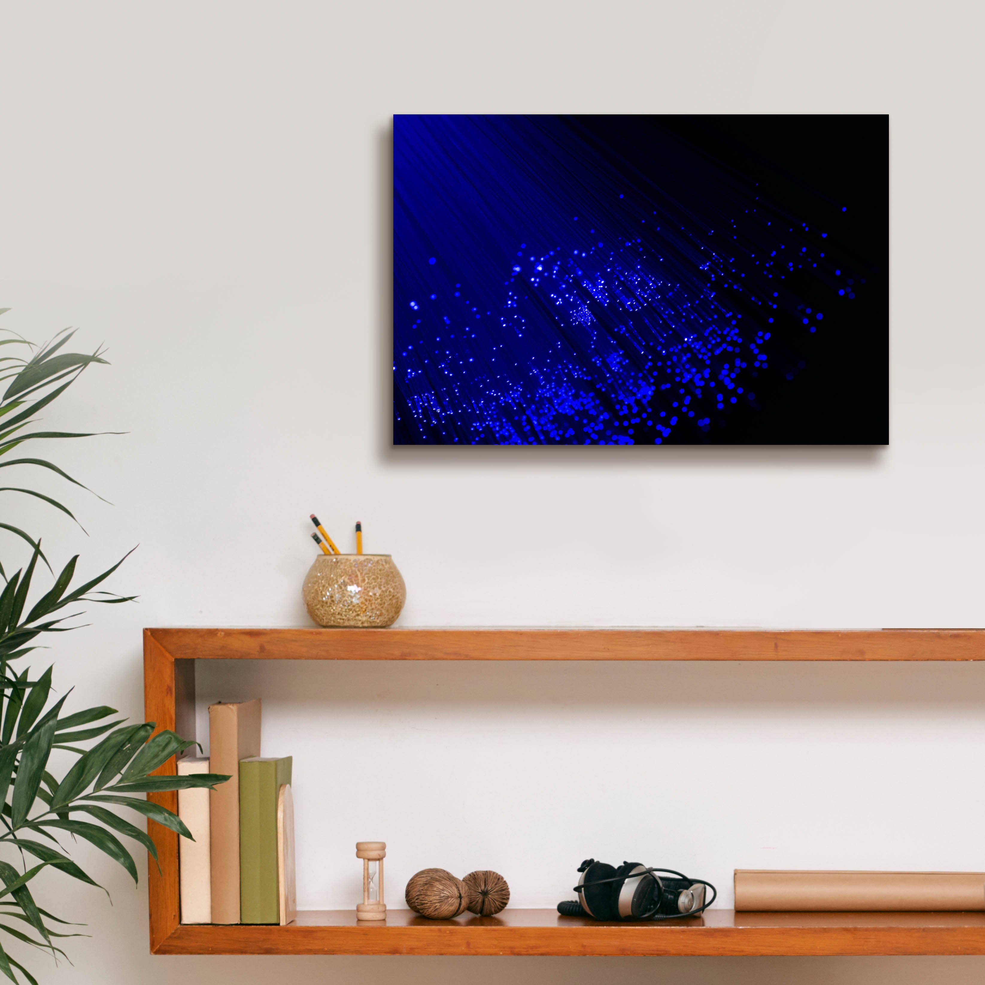 'Twilight Rain' by Epic Portfolio, Canvas Wall Art,18 x 12