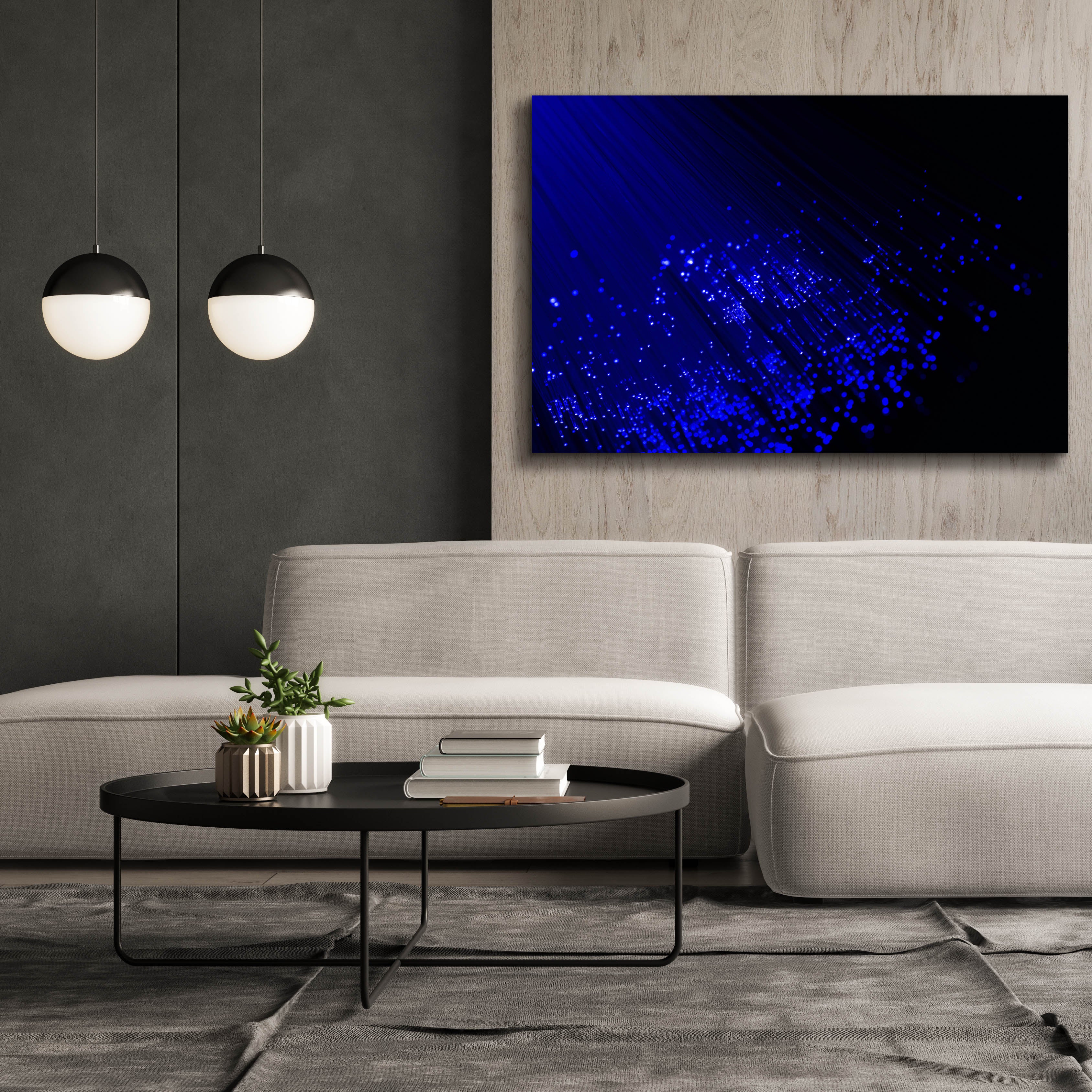 'Twilight Rain' by Epic Portfolio, Canvas Wall Art,60 x 40