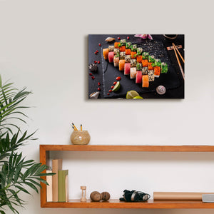 'Sushi Board' by Epic Portfolio, Canvas Wall Art,18 x 12
