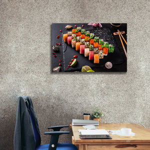 'Sushi Board' by Epic Portfolio, Canvas Wall Art,40 x 26