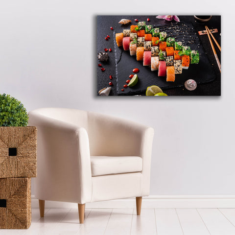 Image of 'Sushi Board' by Epic Portfolio, Canvas Wall Art,40 x 26