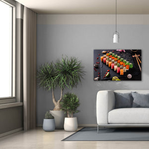 'Sushi Board' by Epic Portfolio, Canvas Wall Art,40 x 26