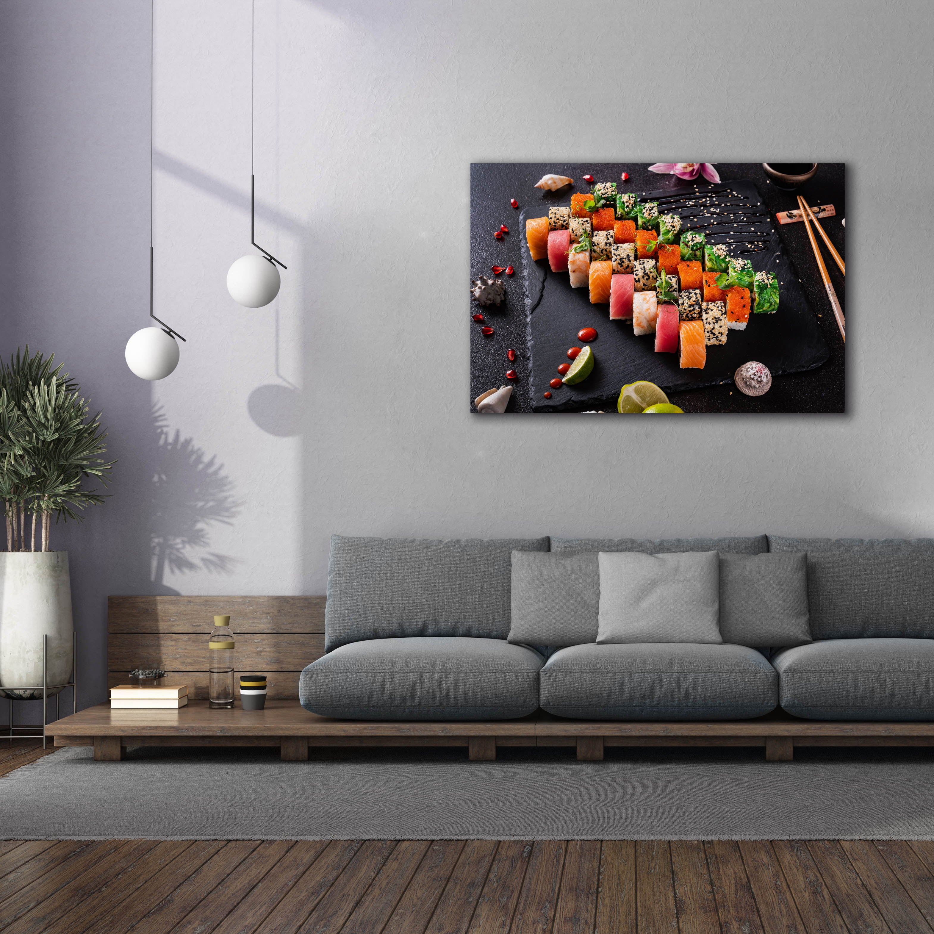 'Sushi Board' by Epic Portfolio, Canvas Wall Art,60 x 40