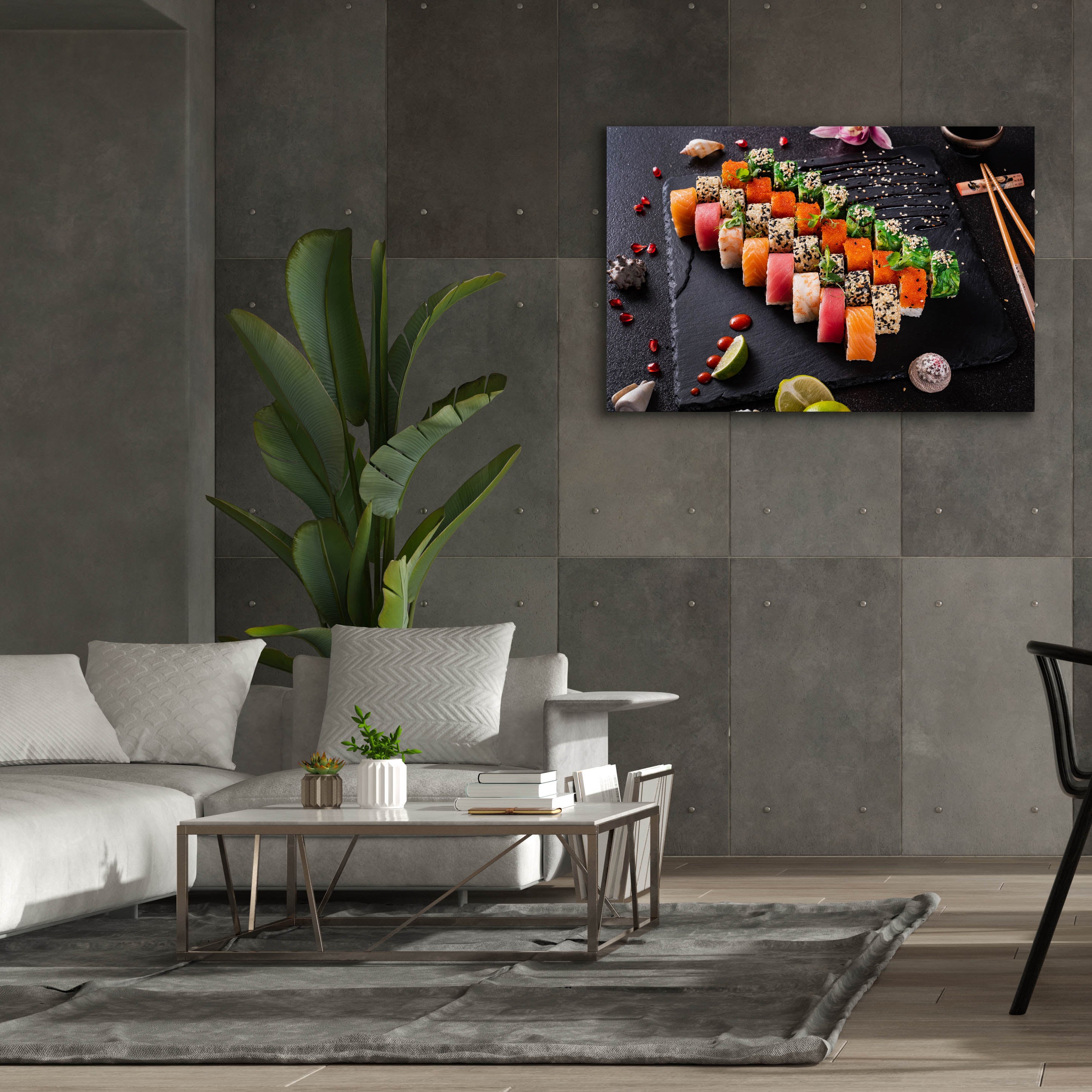 'Sushi Board' by Epic Portfolio, Canvas Wall Art,60 x 40