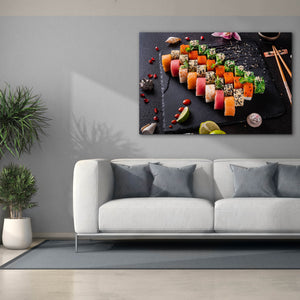 'Sushi Board' by Epic Portfolio, Canvas Wall Art,60 x 40