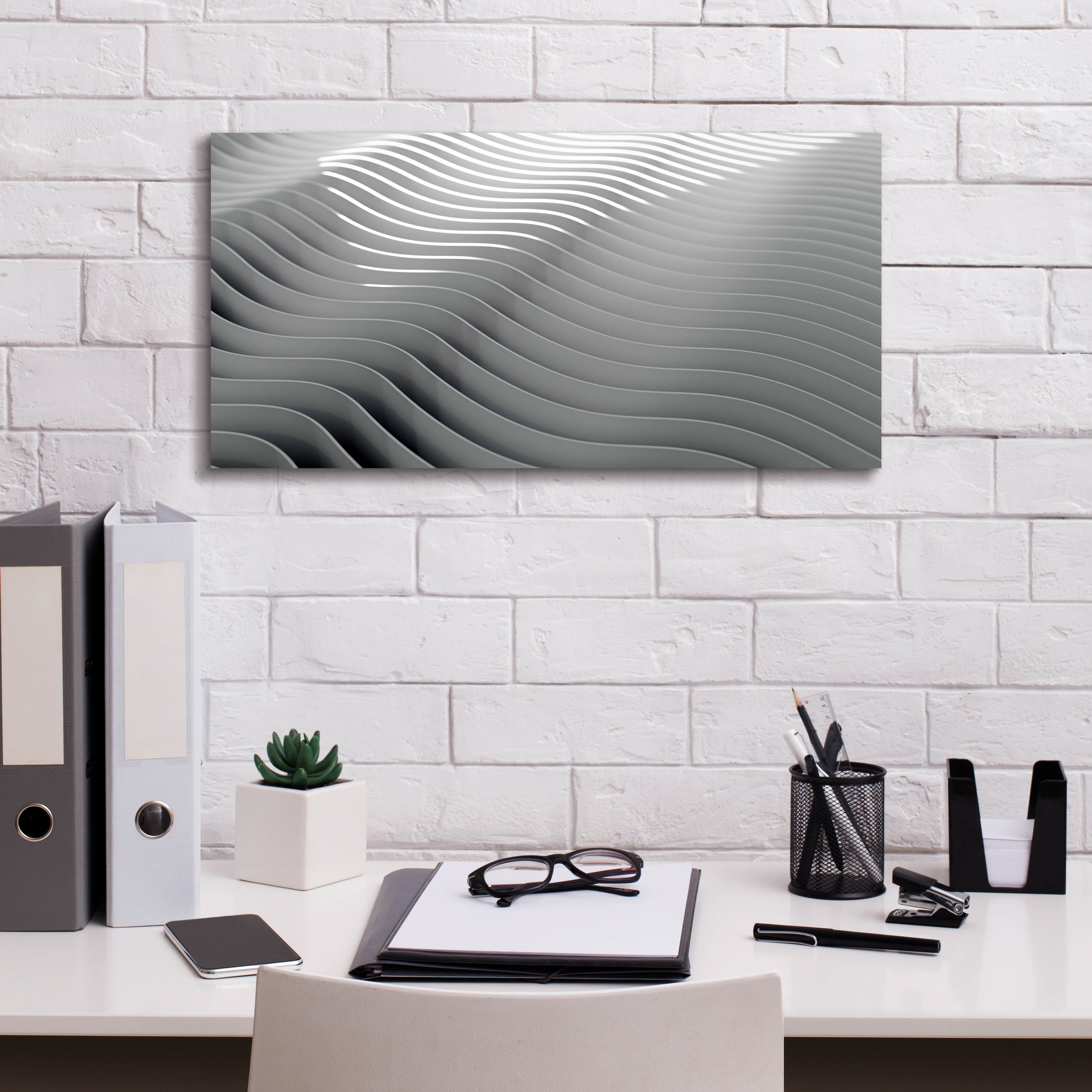 'Steel Desert' by Epic Portfolio, Canvas Wall Art,24 x 12