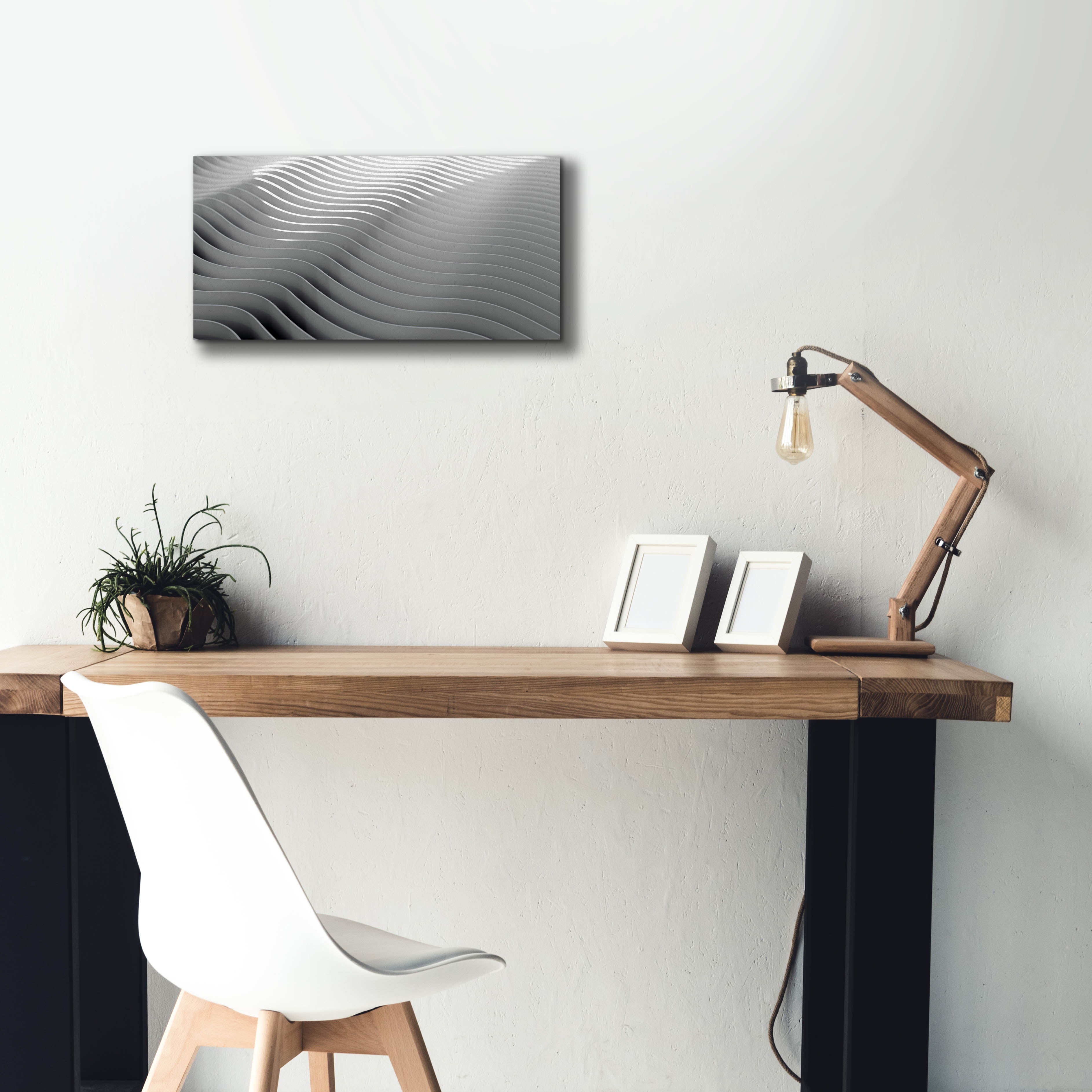 'Steel Desert' by Epic Portfolio, Canvas Wall Art,24 x 12