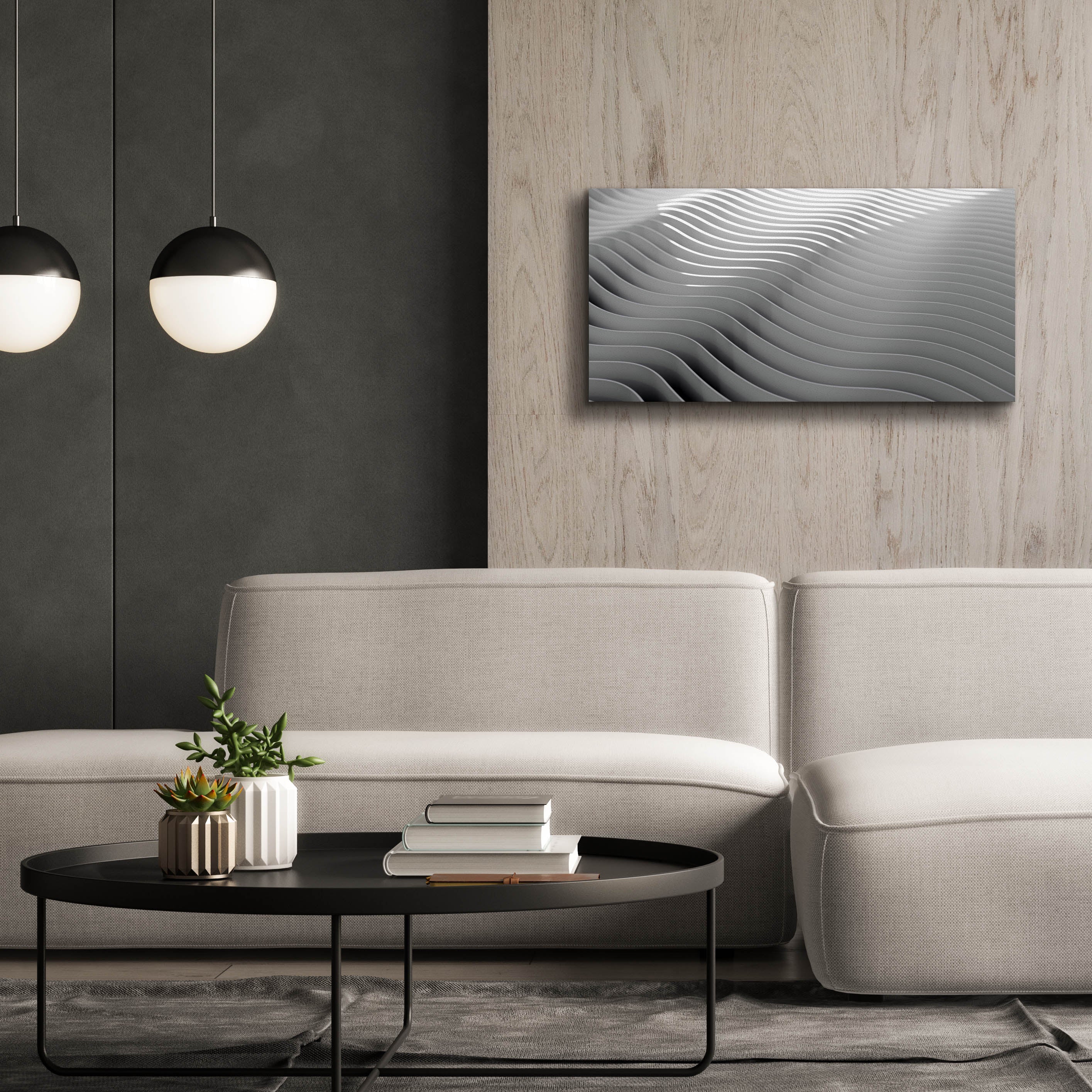 'Steel Desert' by Epic Portfolio, Canvas Wall Art,40 x 20