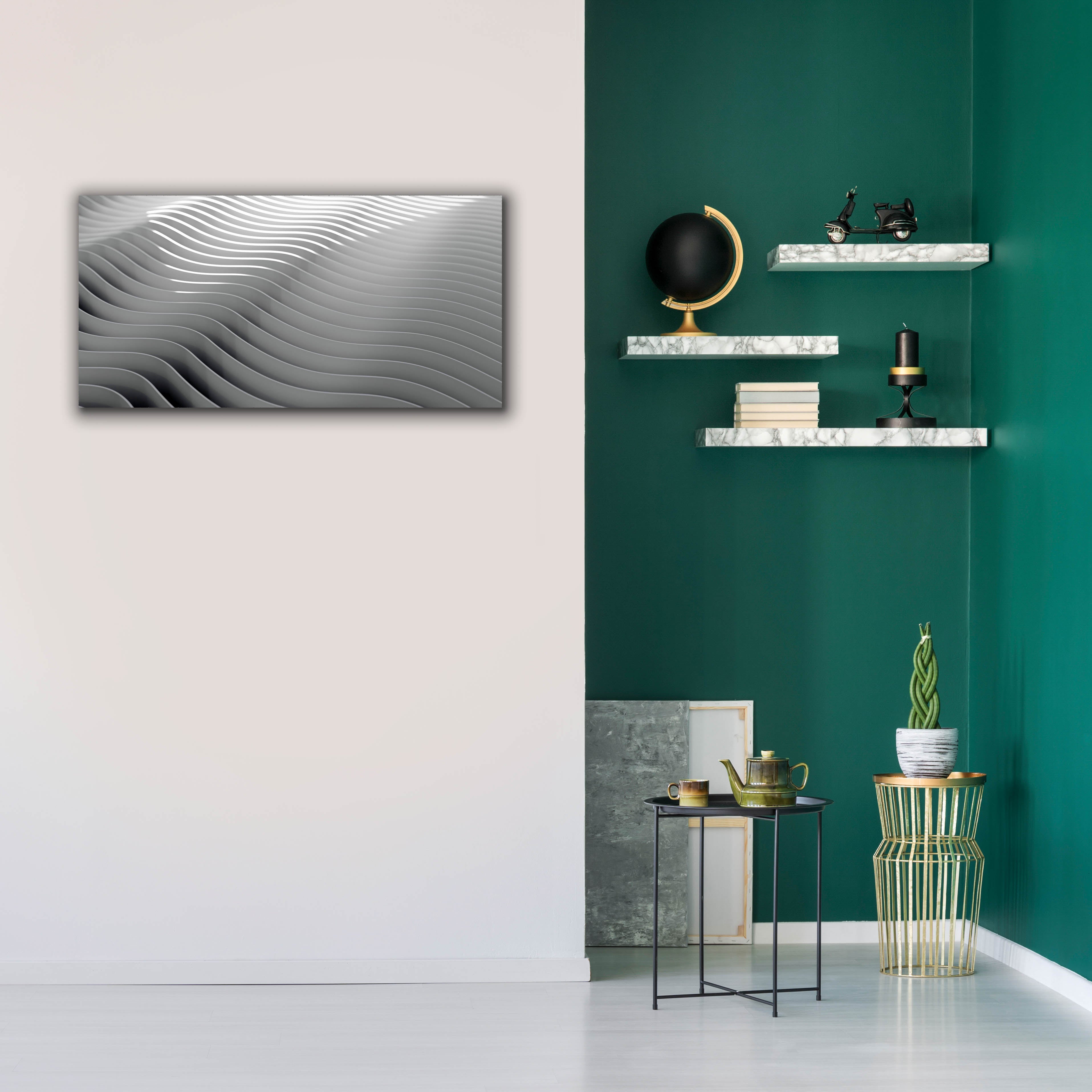 'Steel Desert' by Epic Portfolio, Canvas Wall Art,40 x 20