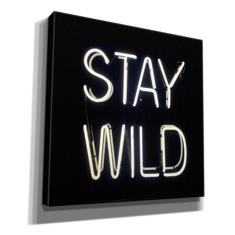 Image of 'Stay Wild In Neon White' by Epic Portfolio, Canvas Wall Art