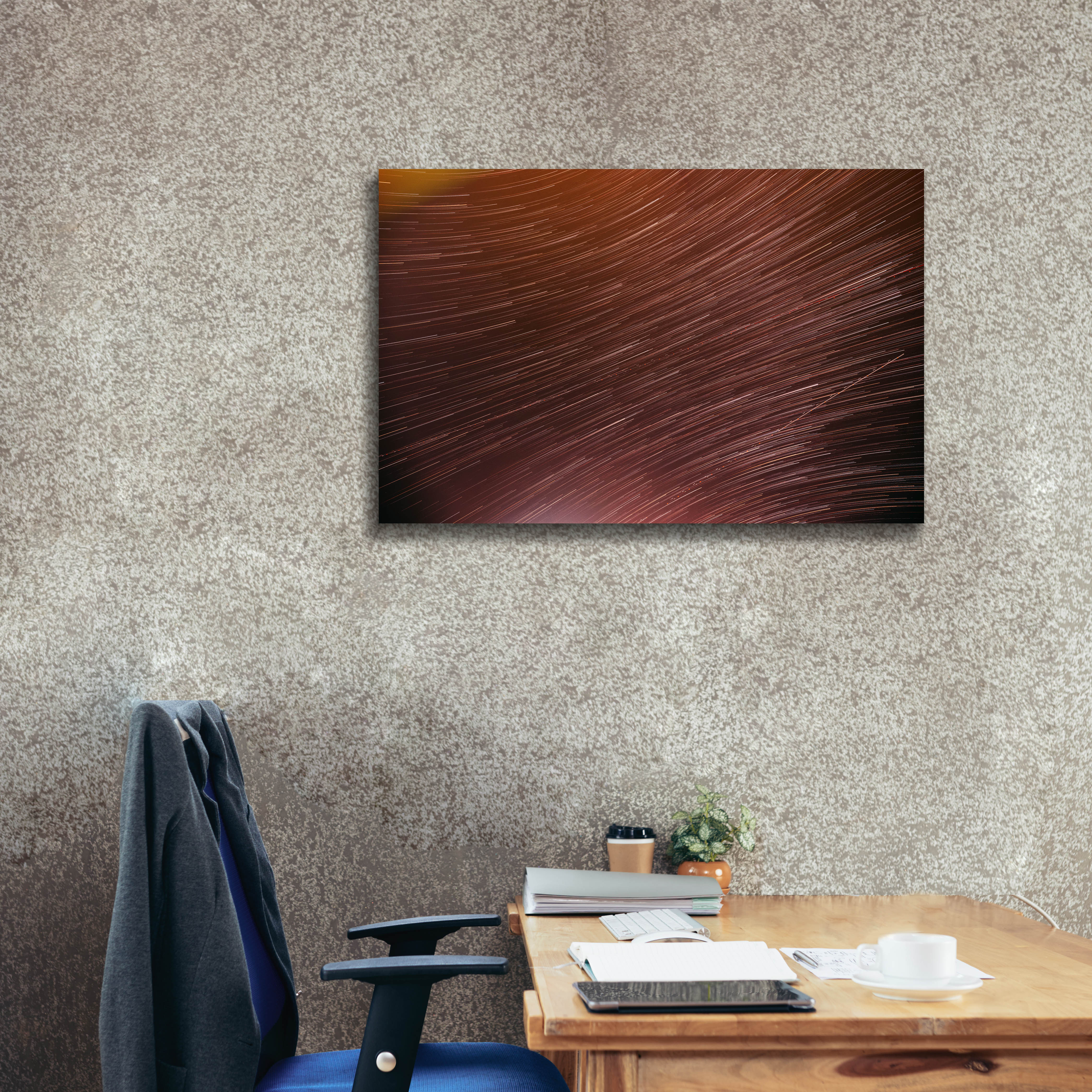 'Star Trails' by Epic Portfolio, Canvas Wall Art,40 x 26