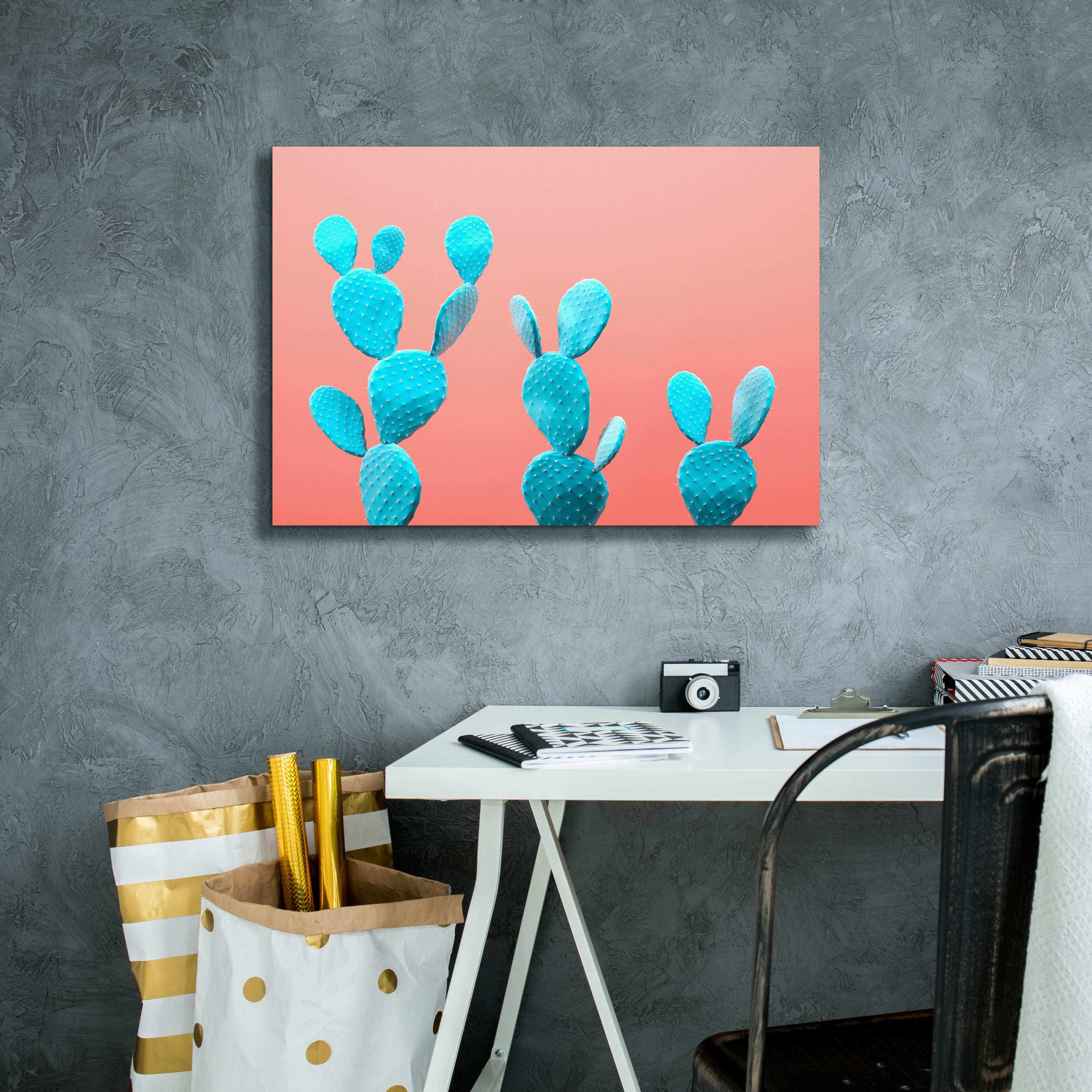 'Spikey Rabbits' by Epic Portfolio, Canvas Wall Art,26 x 18