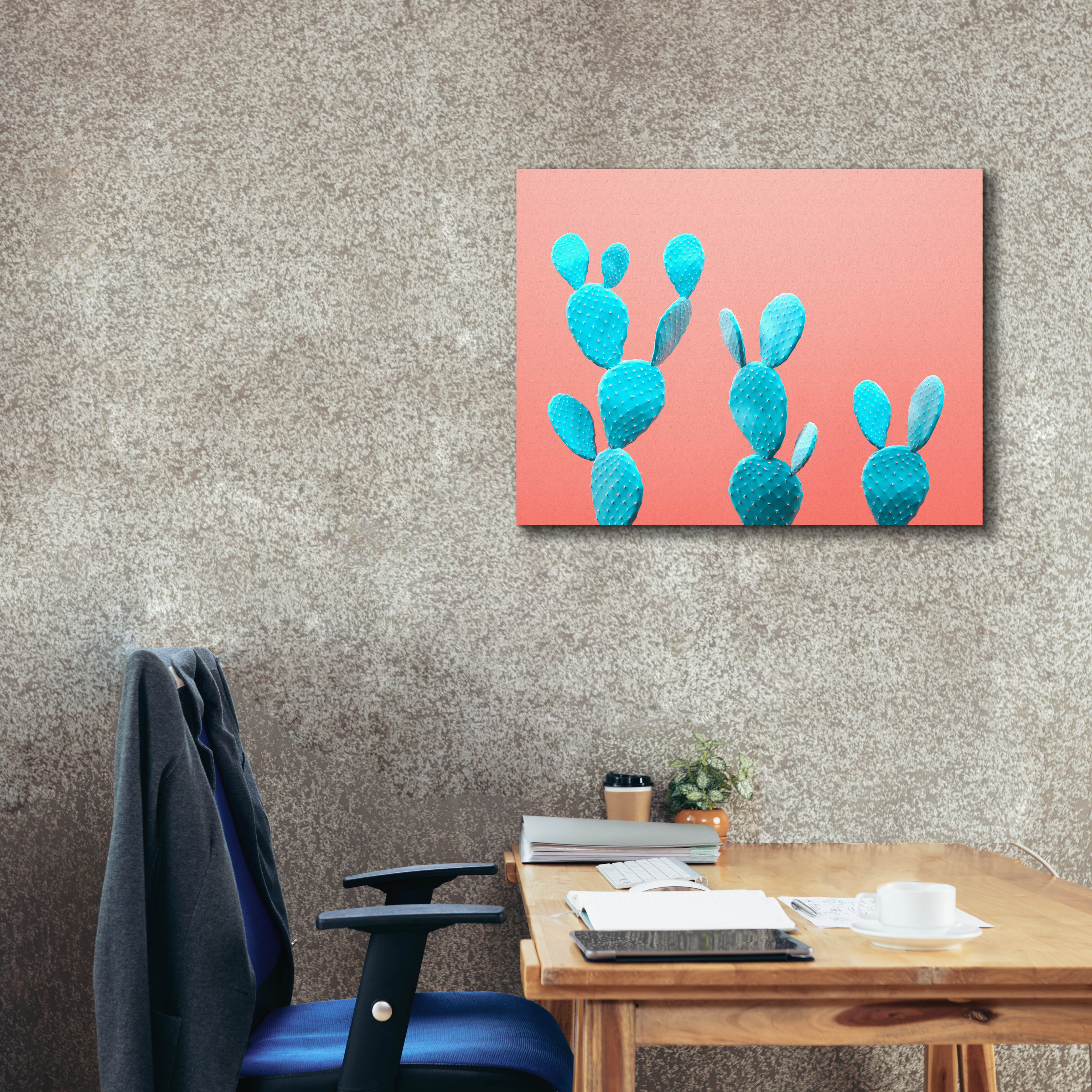 'Spikey Rabbits' by Epic Portfolio, Canvas Wall Art,34 x 26