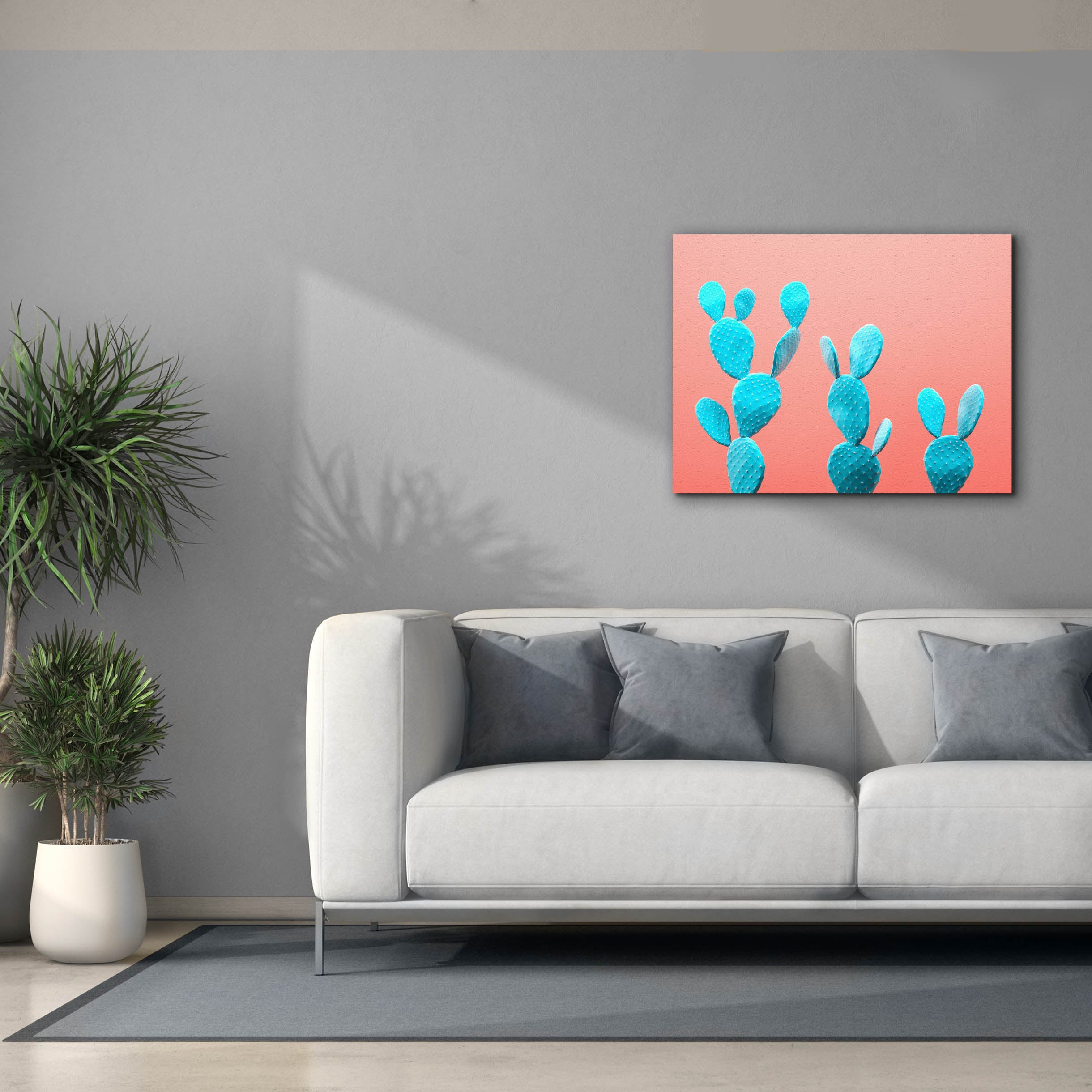 'Spikey Rabbits' by Epic Portfolio, Canvas Wall Art,34 x 26