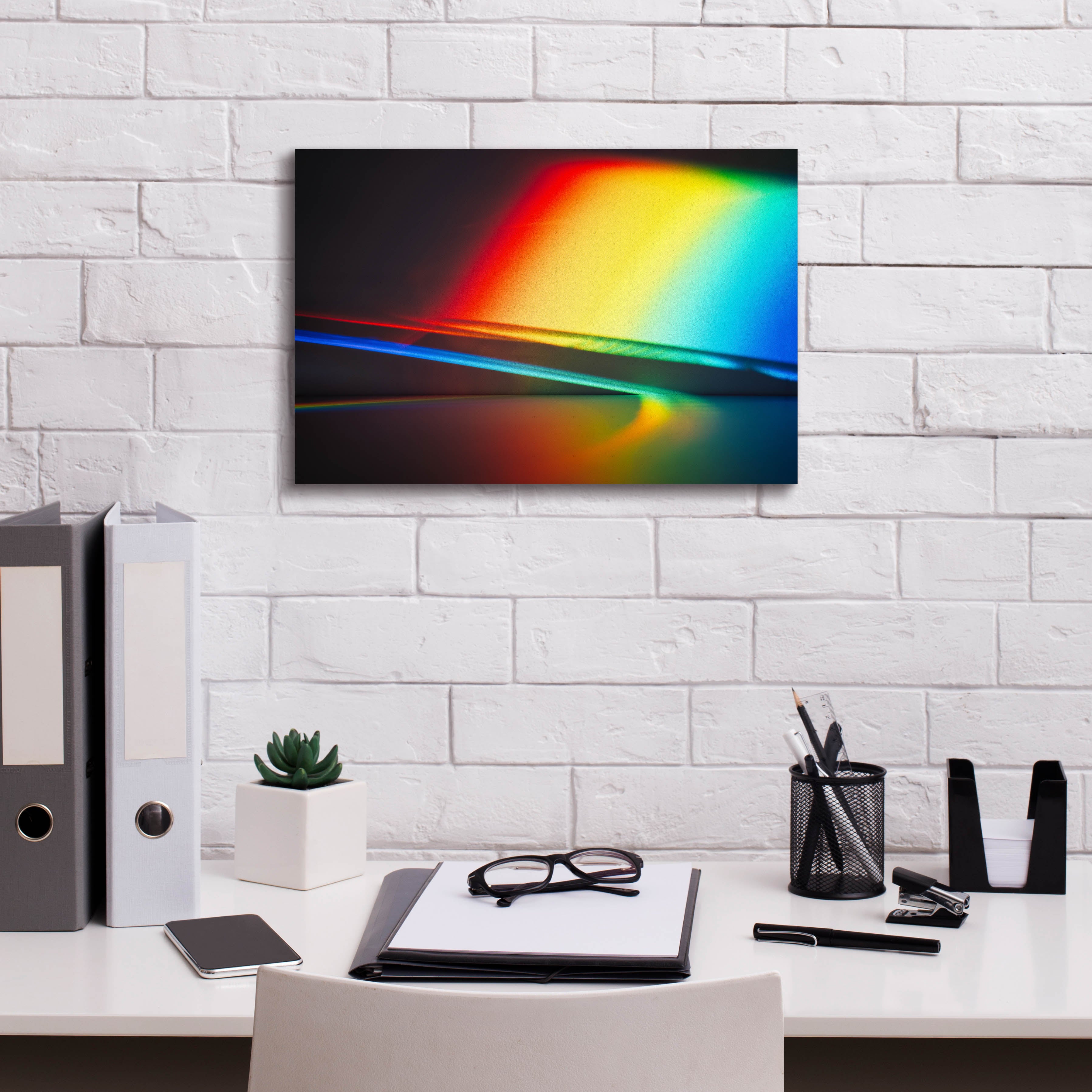 'Sculptural Prism' by Epic Portfolio, Canvas Wall Art,18 x 12