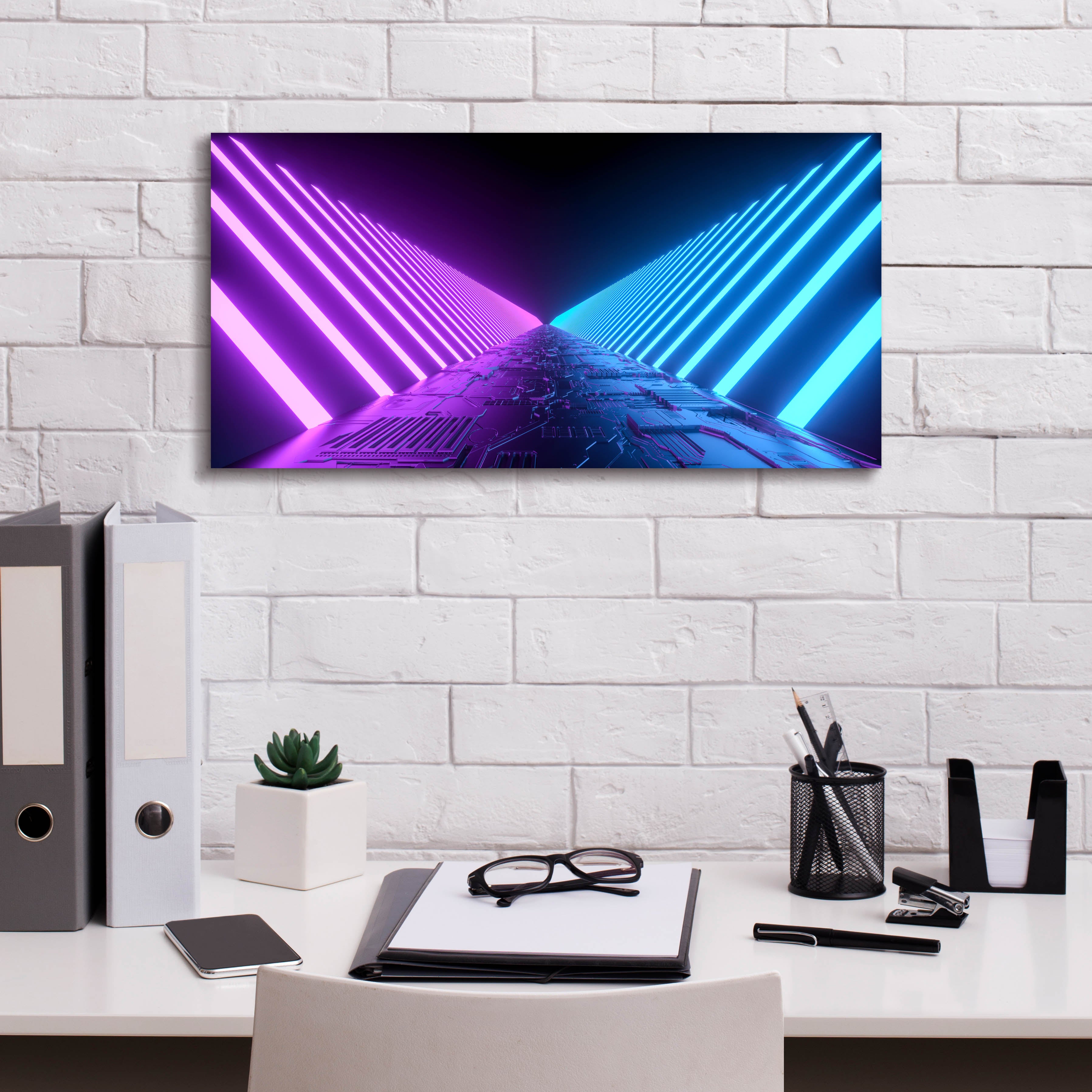 'Sci Fi Road' by Epic Portfolio, Canvas Wall Art,24 x 12