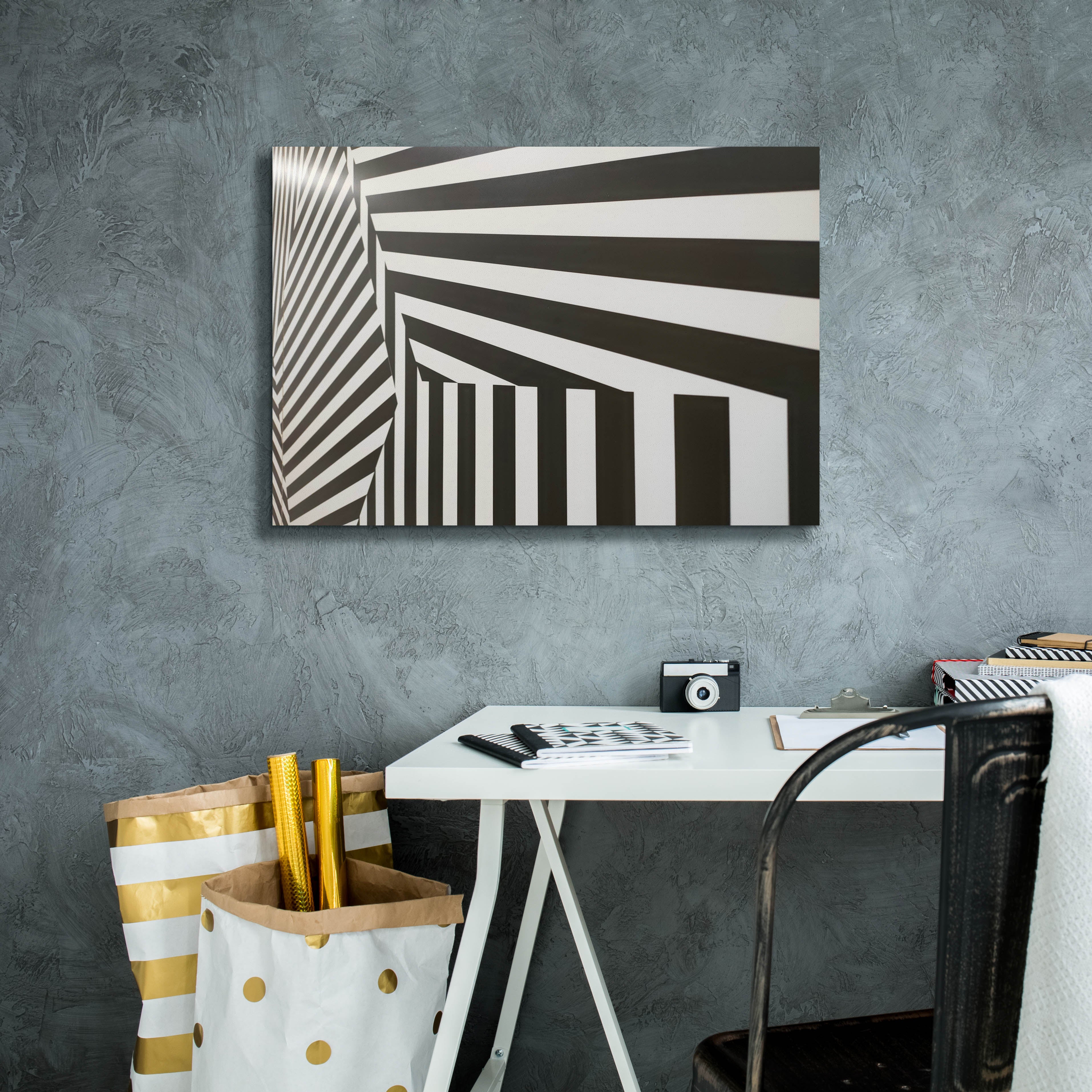 'Runover Zebra' by Epic Portfolio, Canvas Wall Art,26 x 18