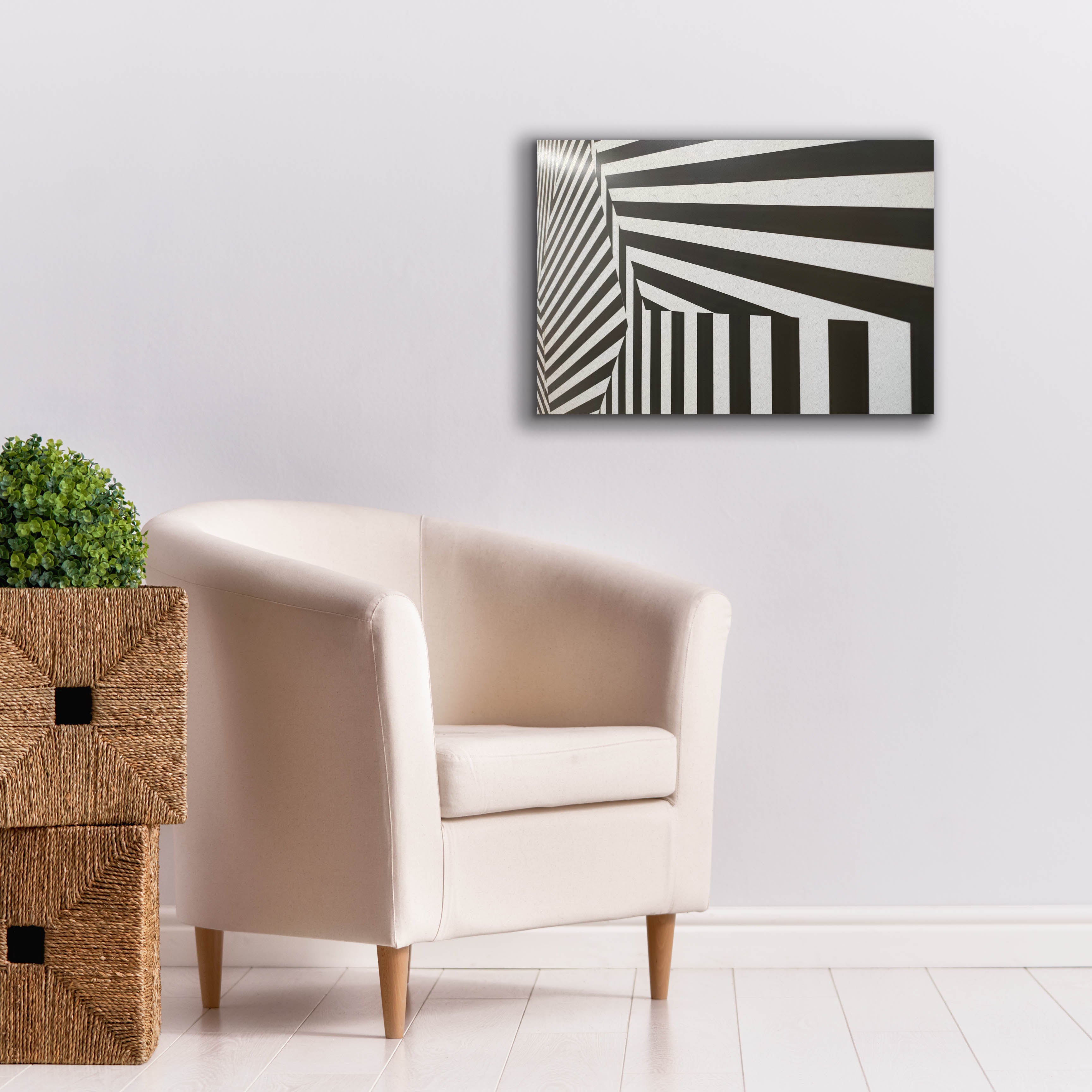 'Runover Zebra' by Epic Portfolio, Canvas Wall Art,26 x 18