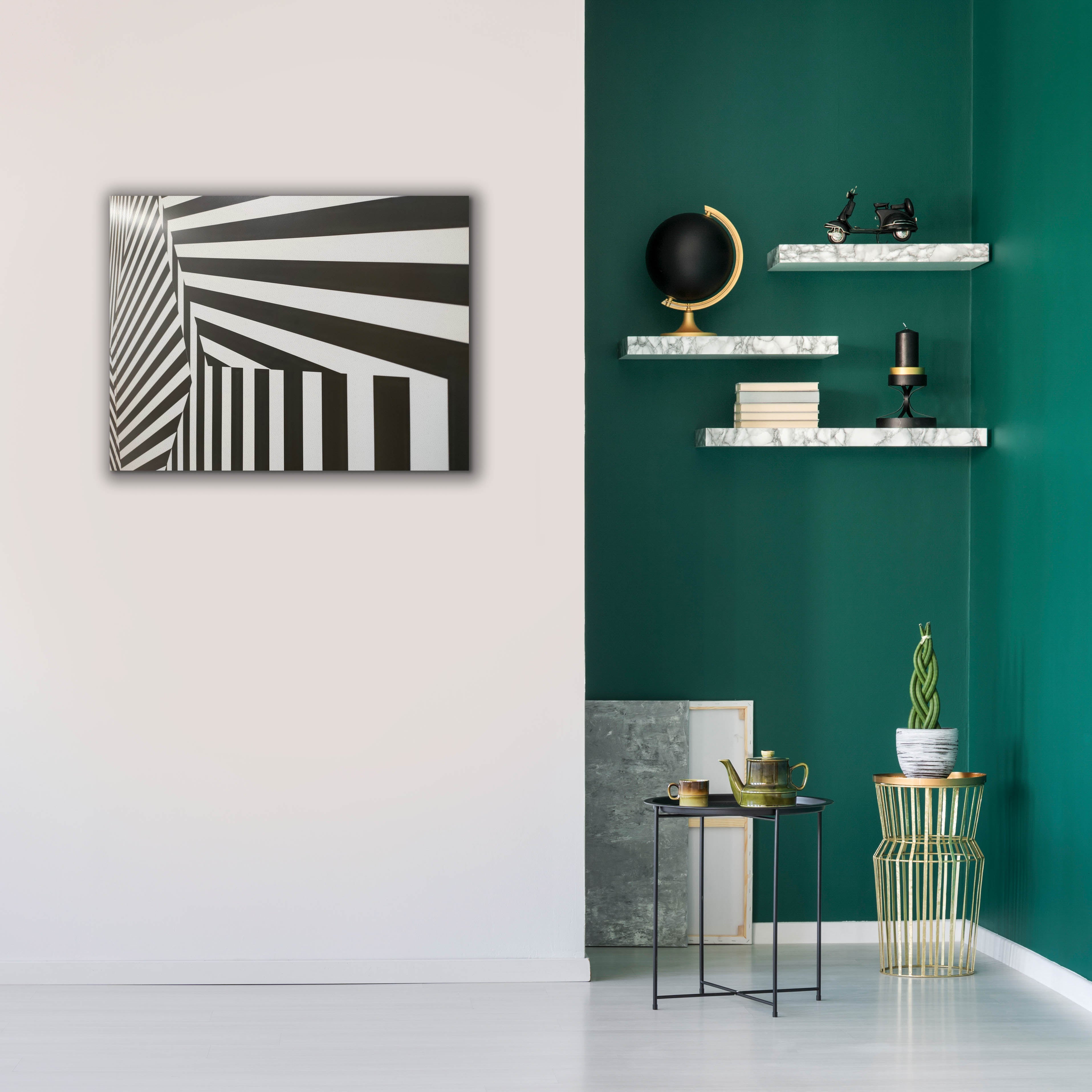 'Runover Zebra' by Epic Portfolio, Canvas Wall Art,34 x 26