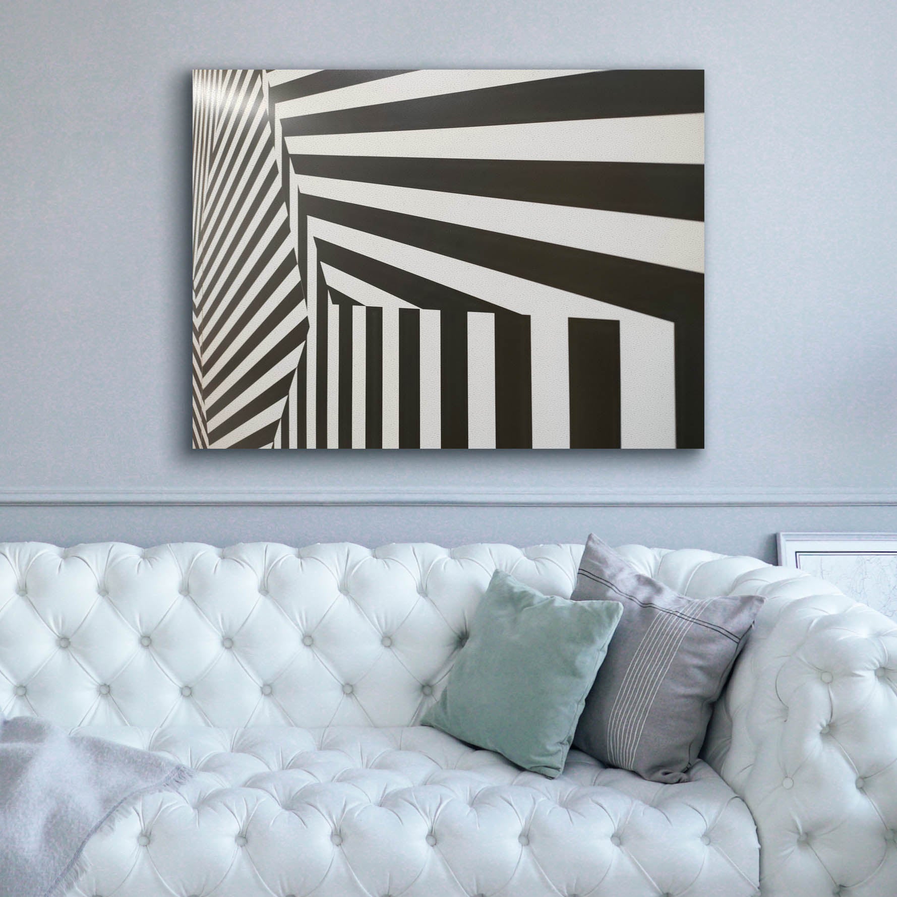 'Runover Zebra' by Epic Portfolio, Canvas Wall Art,54 x 40