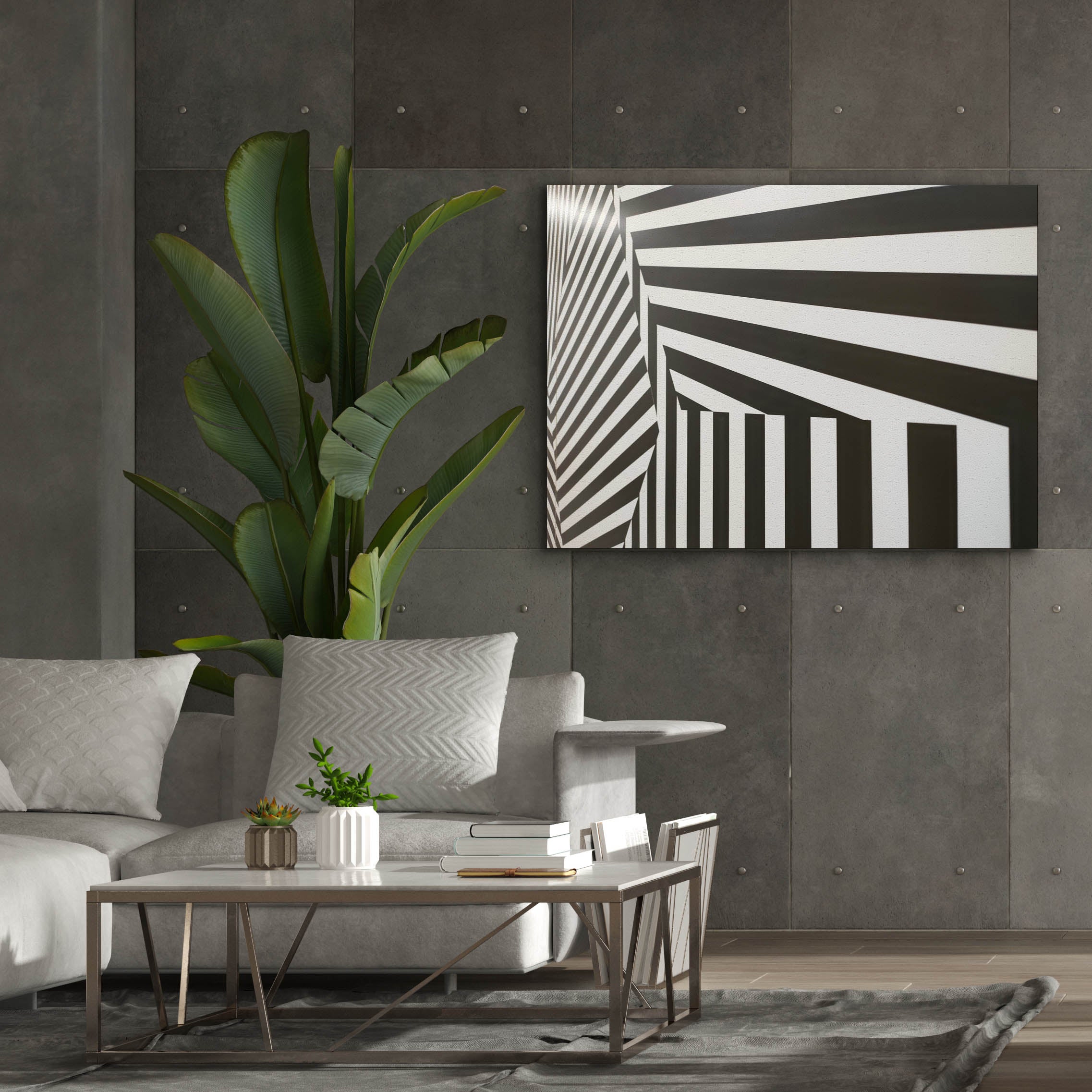'Runover Zebra' by Epic Portfolio, Canvas Wall Art,54 x 40
