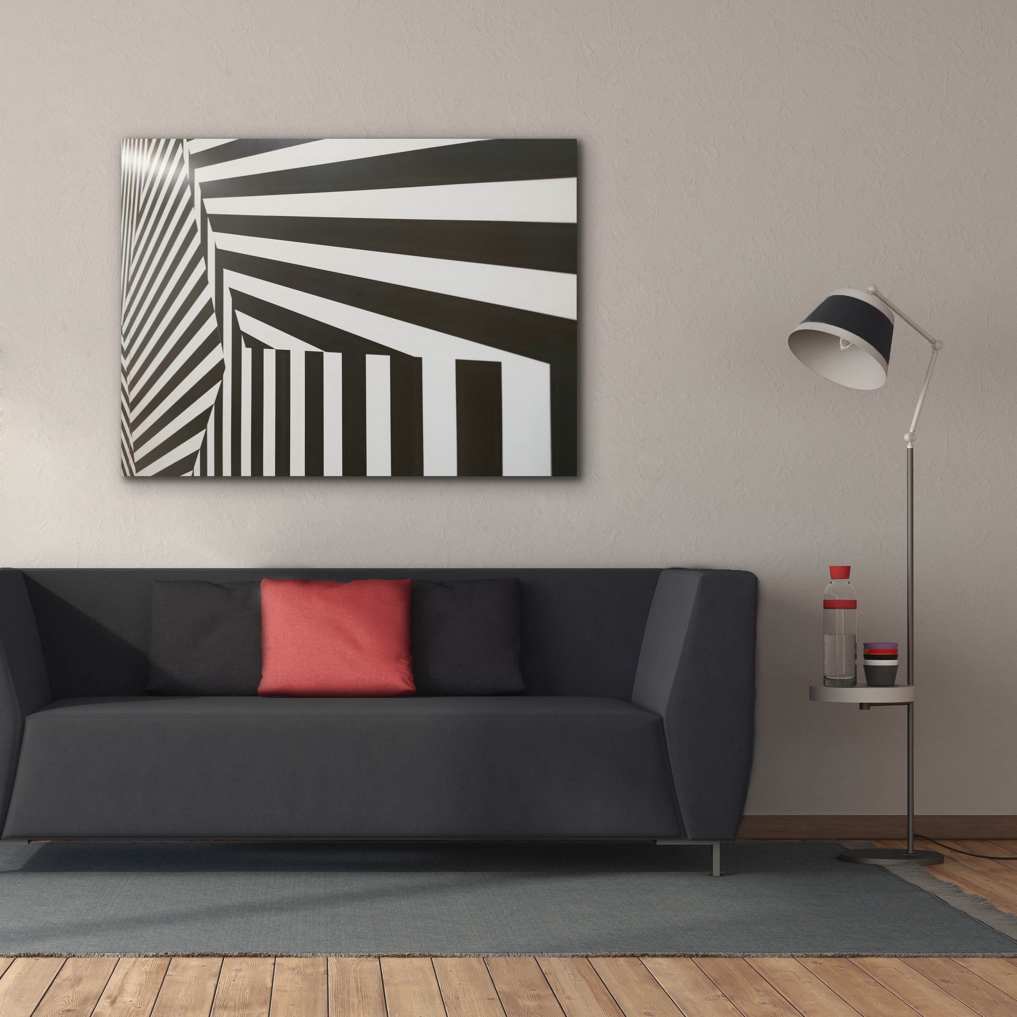 'Runover Zebra' by Epic Portfolio, Canvas Wall Art,54 x 40