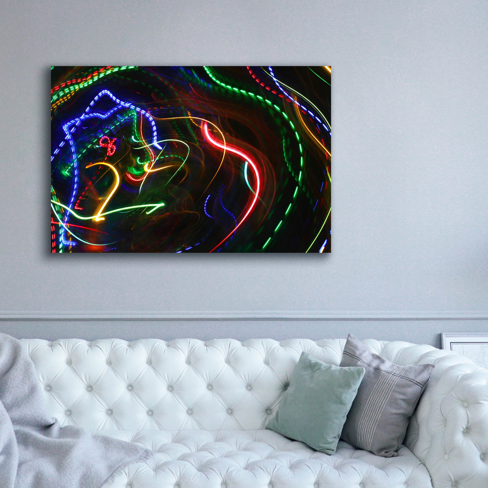 'Raving In Ibiza' by Epic Portfolio, Canvas Wall Art,60 x 40