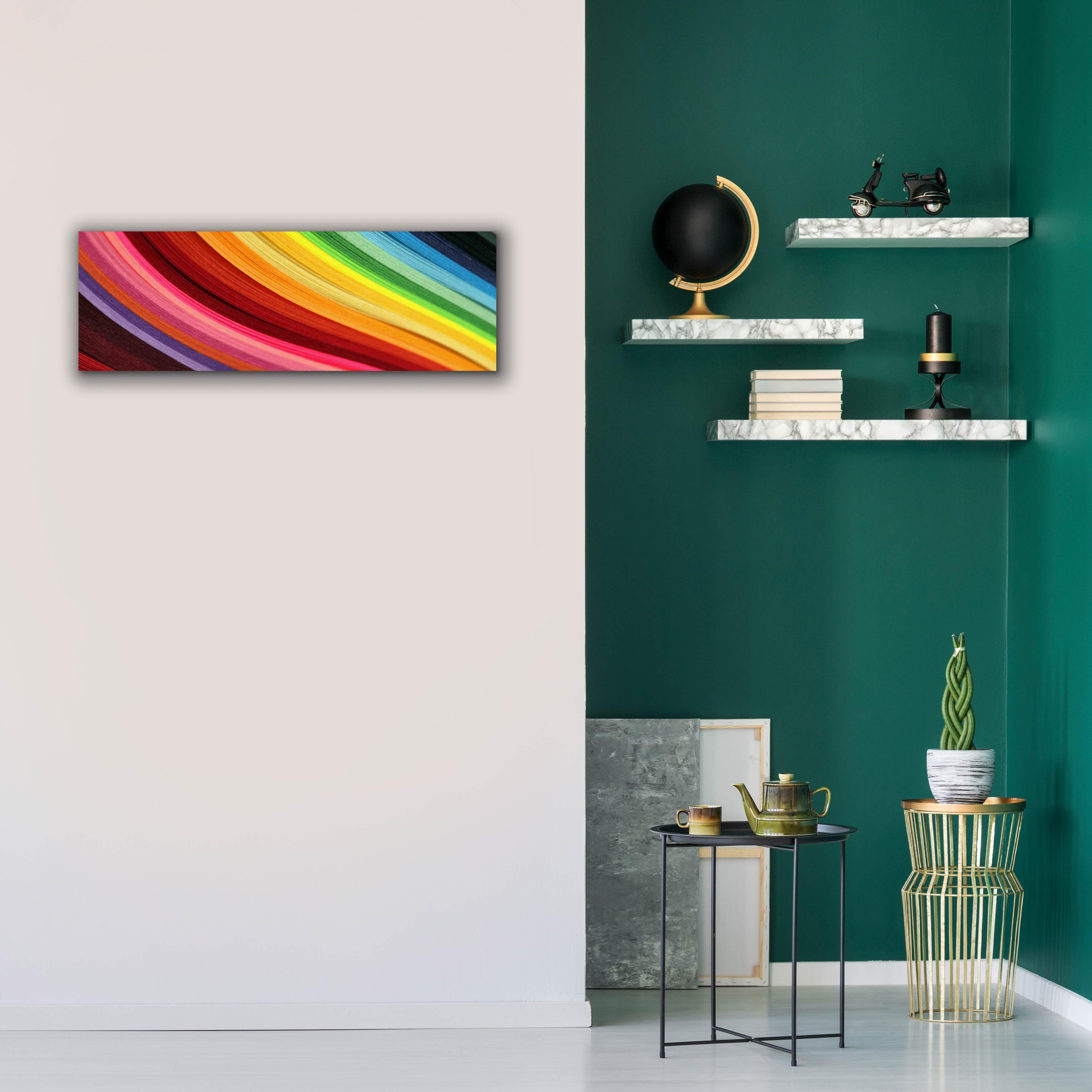 'Rainbow Hill' by Epic Portfolio, Canvas Wall Art,36 x 12