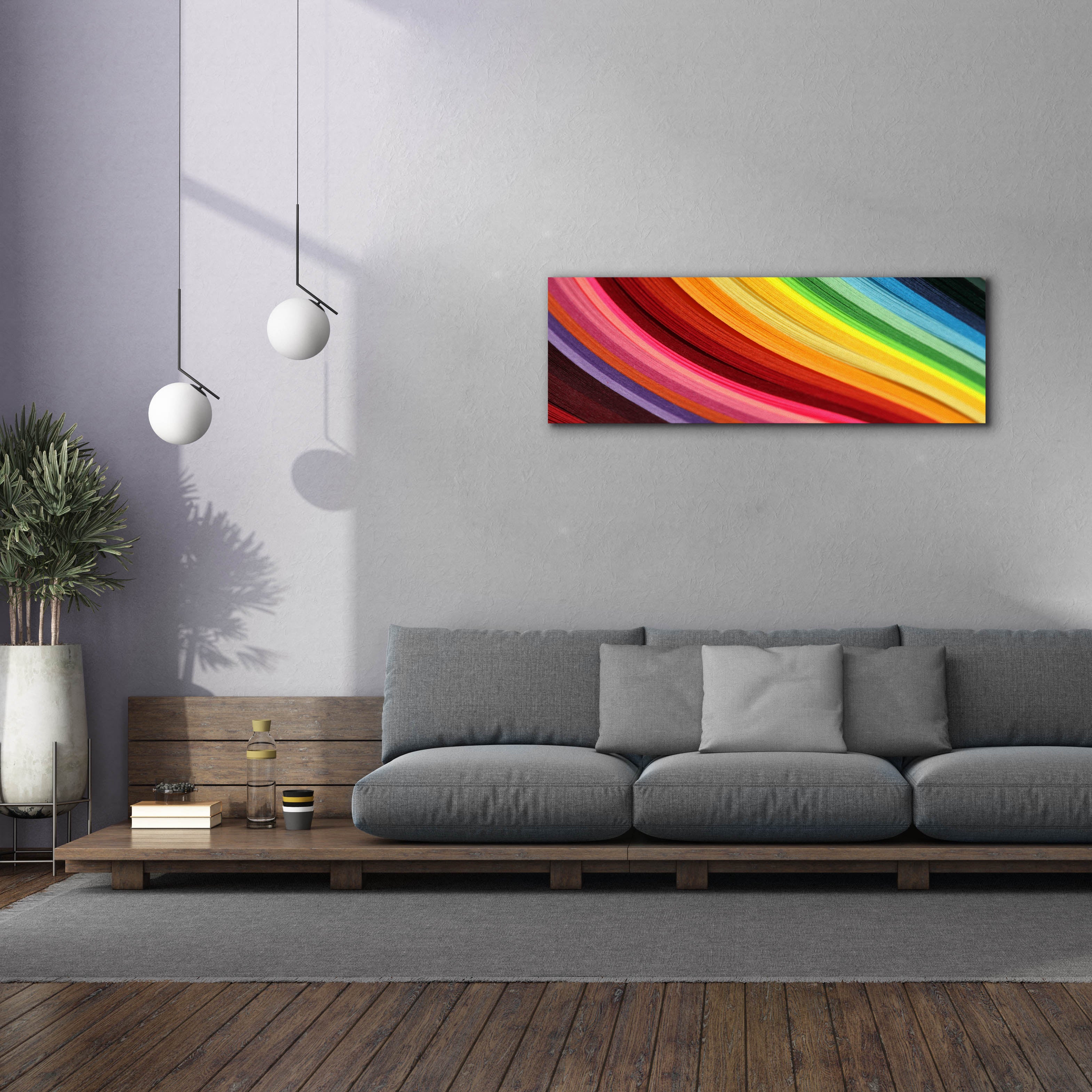 'Rainbow Hill' by Epic Portfolio, Canvas Wall Art,60 x 20