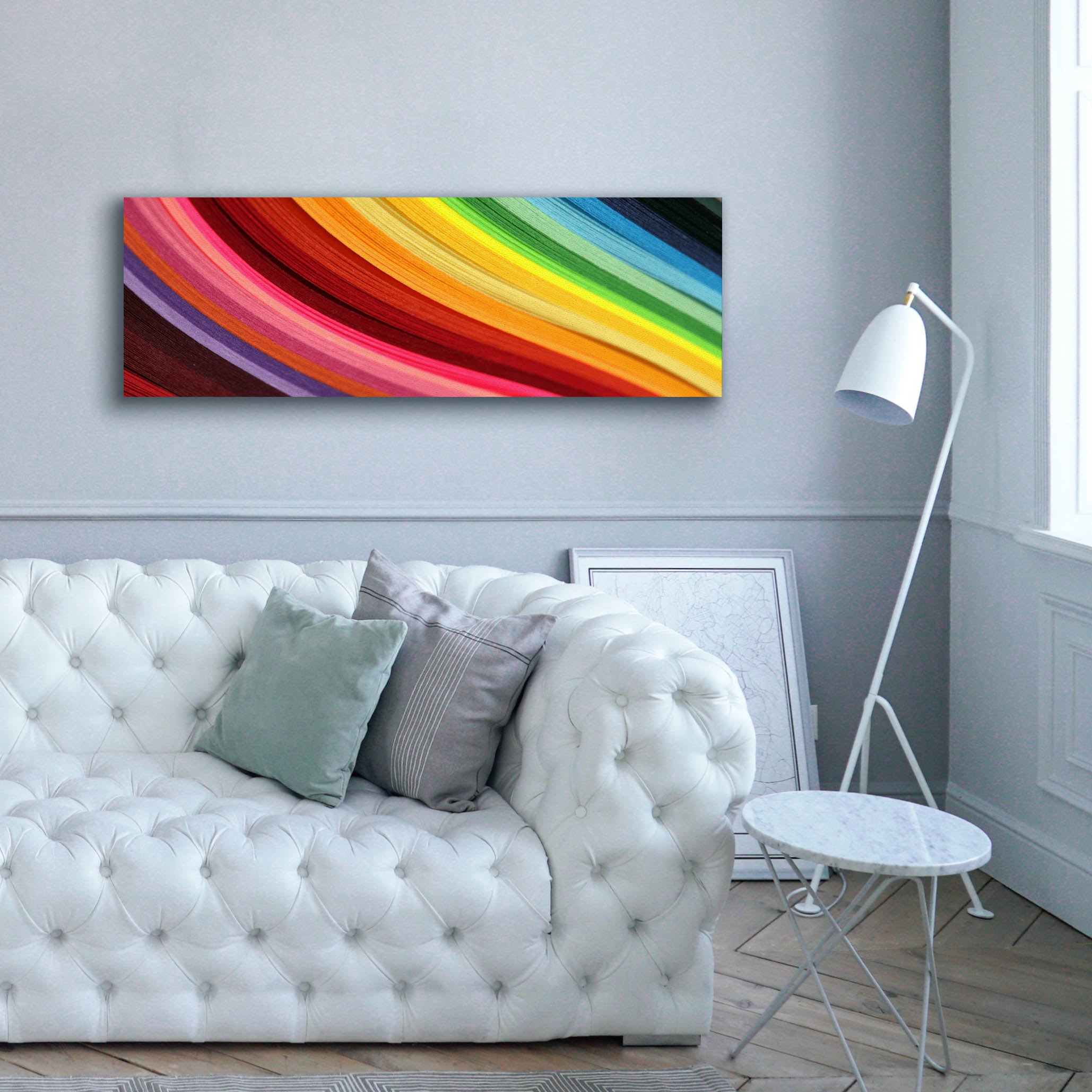 'Rainbow Hill' by Epic Portfolio, Canvas Wall Art,60 x 20