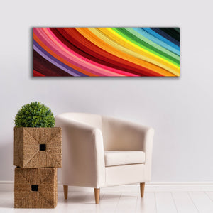 'Rainbow Hill' by Epic Portfolio, Canvas Wall Art,60 x 20
