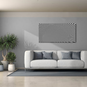 'Psychedelic Twisted Circle' by Epic Portfolio, Canvas Wall Art,60 x 30
