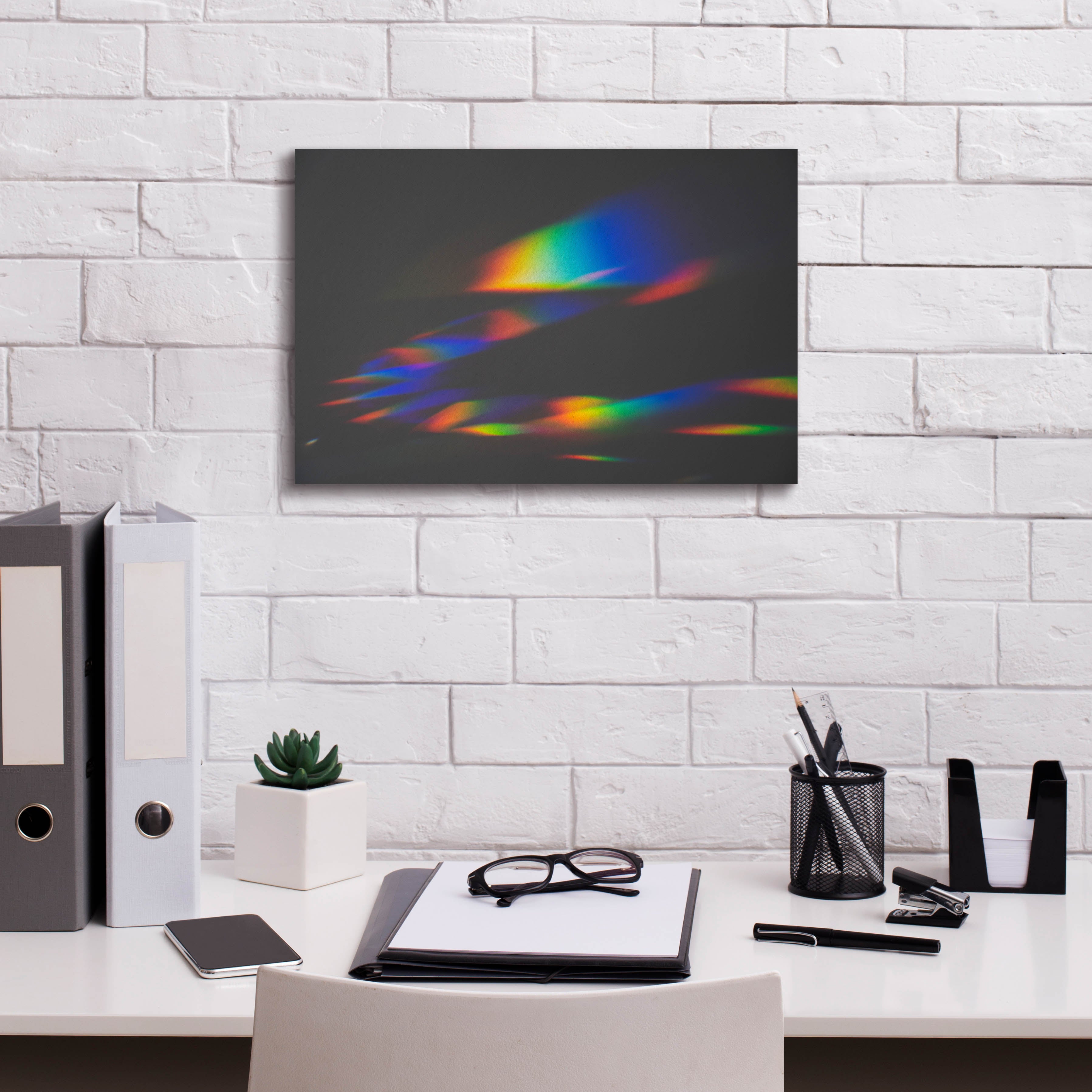 'Prism Rainbow 1' by Epic Portfolio, Canvas Wall Art,18 x 12