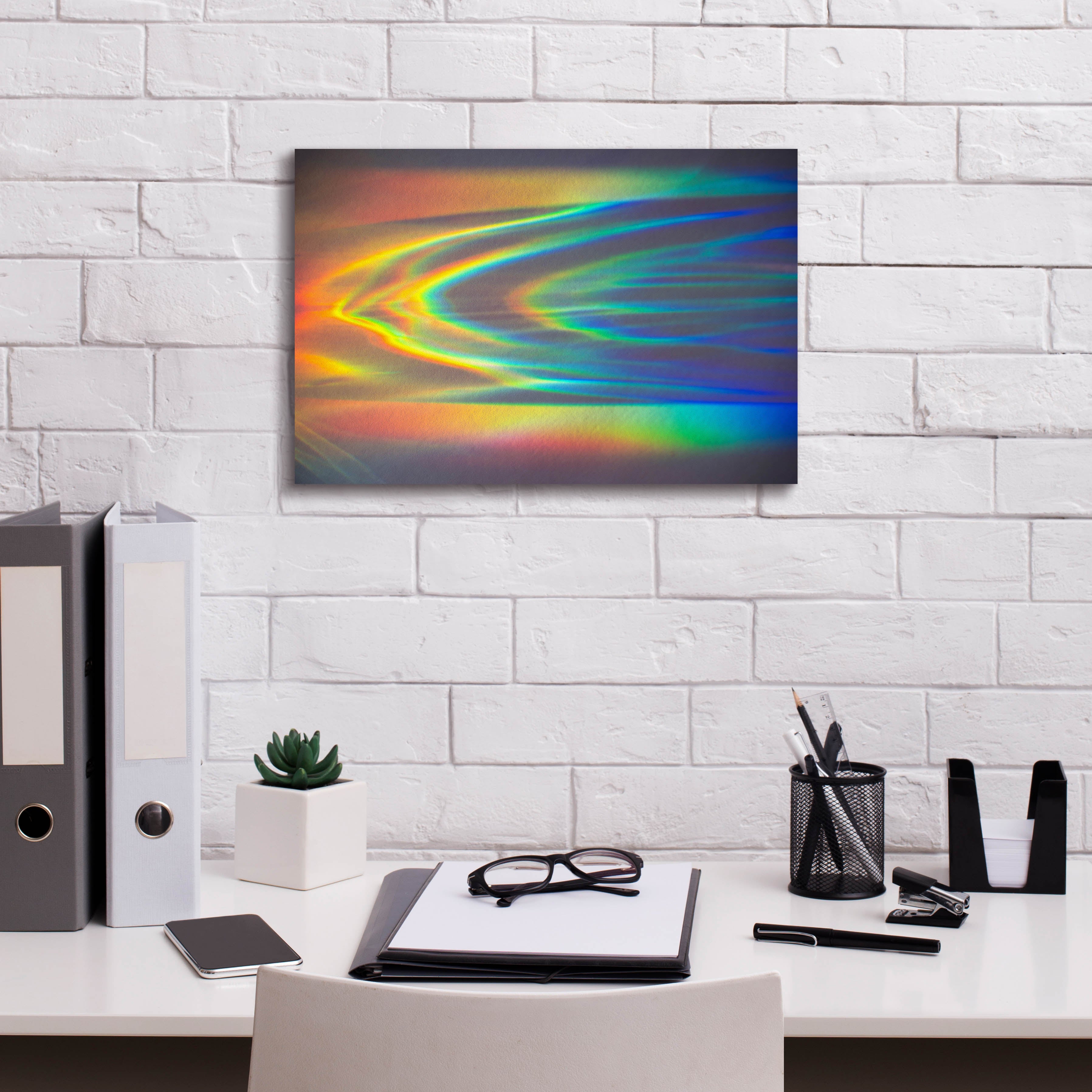 'Prism Ocean' by Epic Portfolio, Canvas Wall Art,18 x 12