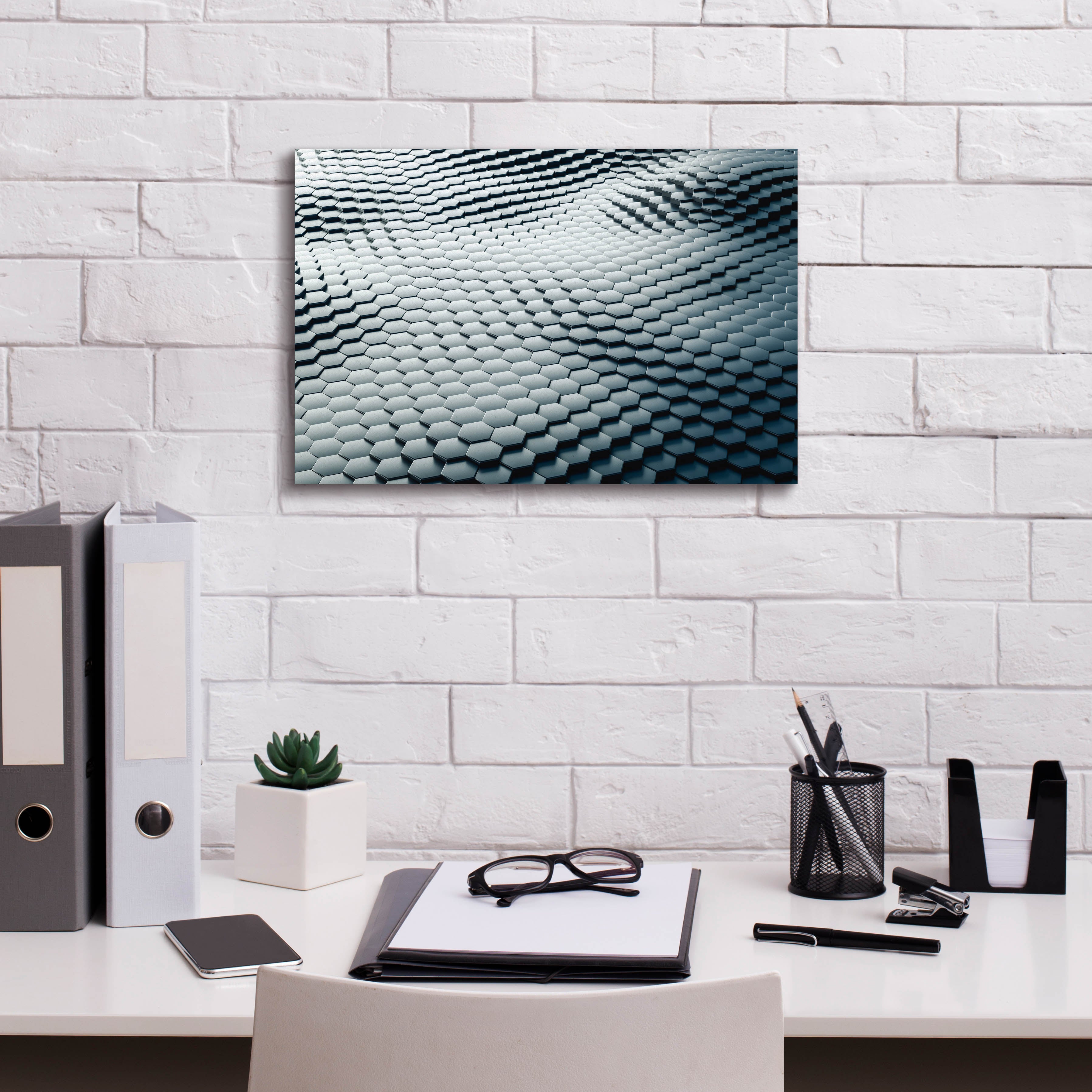 'Platinum Snake' by Epic Portfolio, Canvas Wall Art,18 x 12