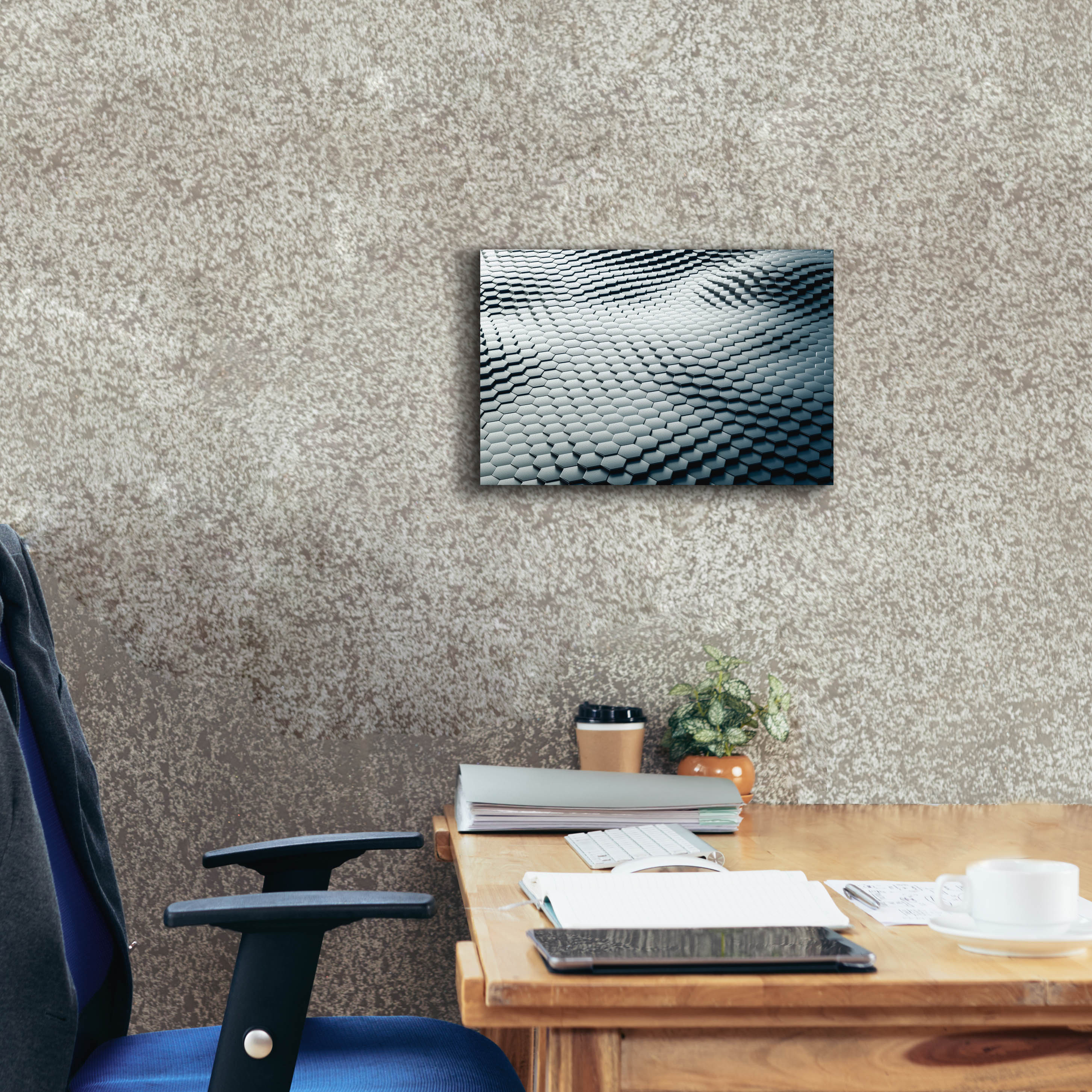 'Platinum Snake' by Epic Portfolio, Canvas Wall Art,18 x 12