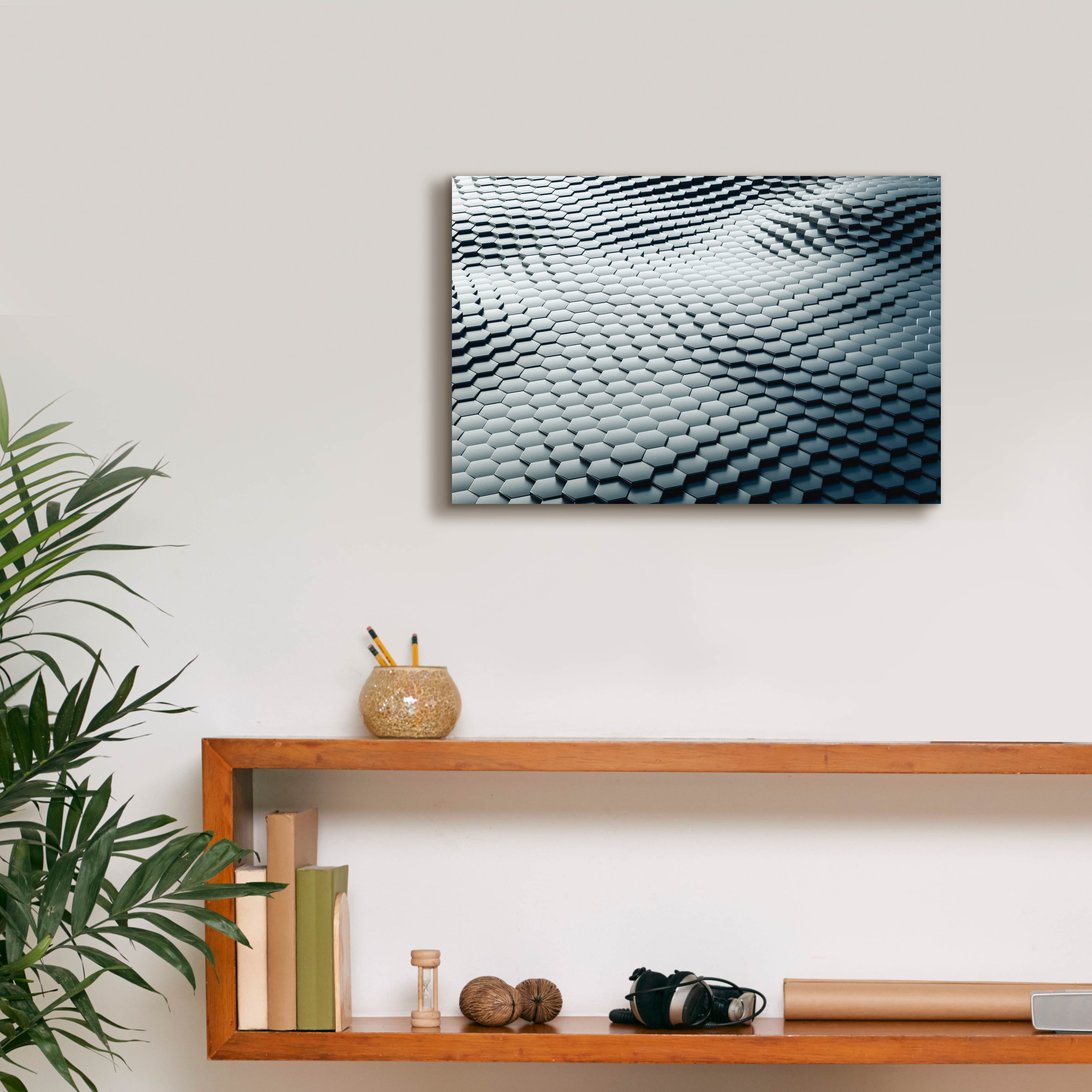 'Platinum Snake' by Epic Portfolio, Canvas Wall Art,18 x 12