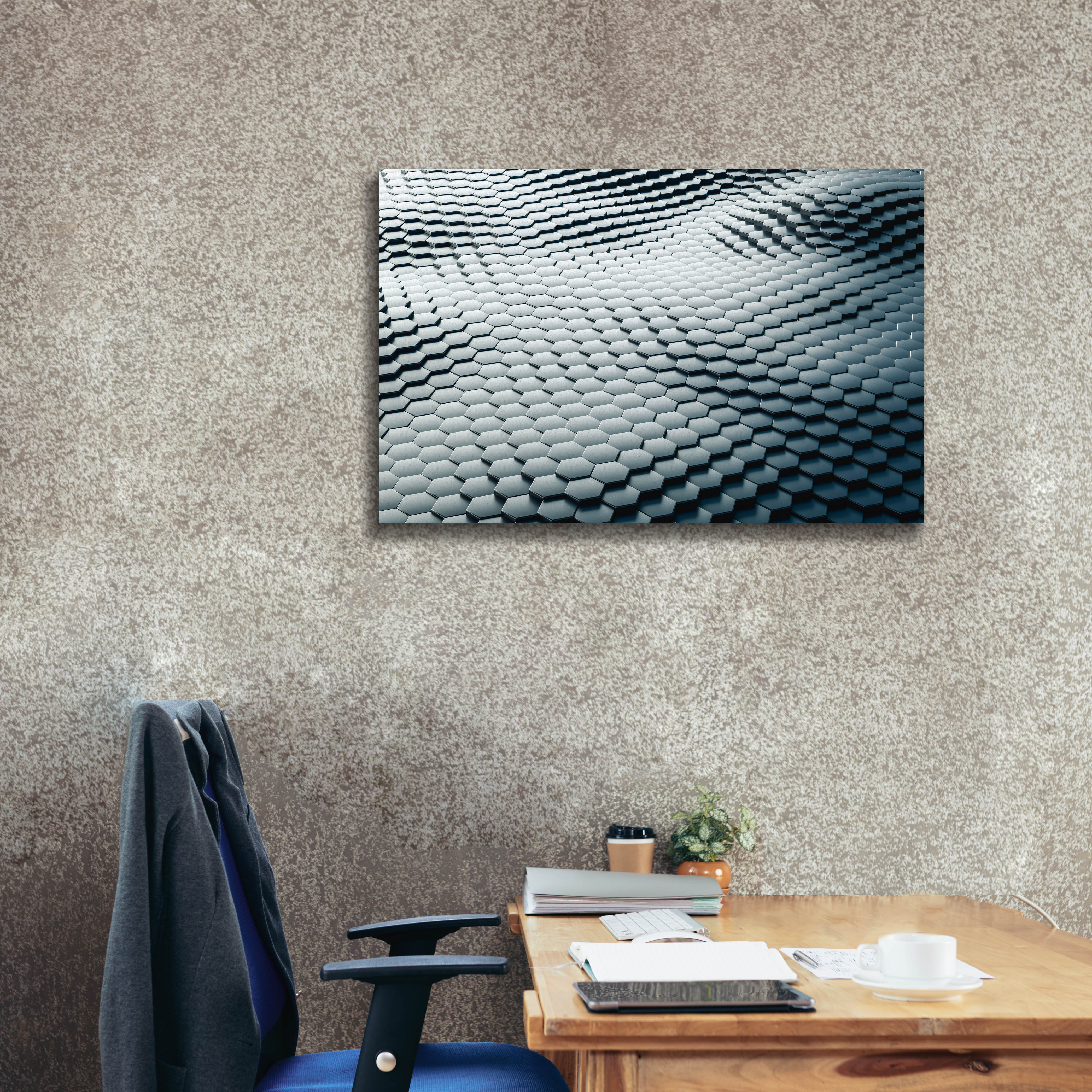 'Platinum Snake' by Epic Portfolio, Canvas Wall Art,40 x 26