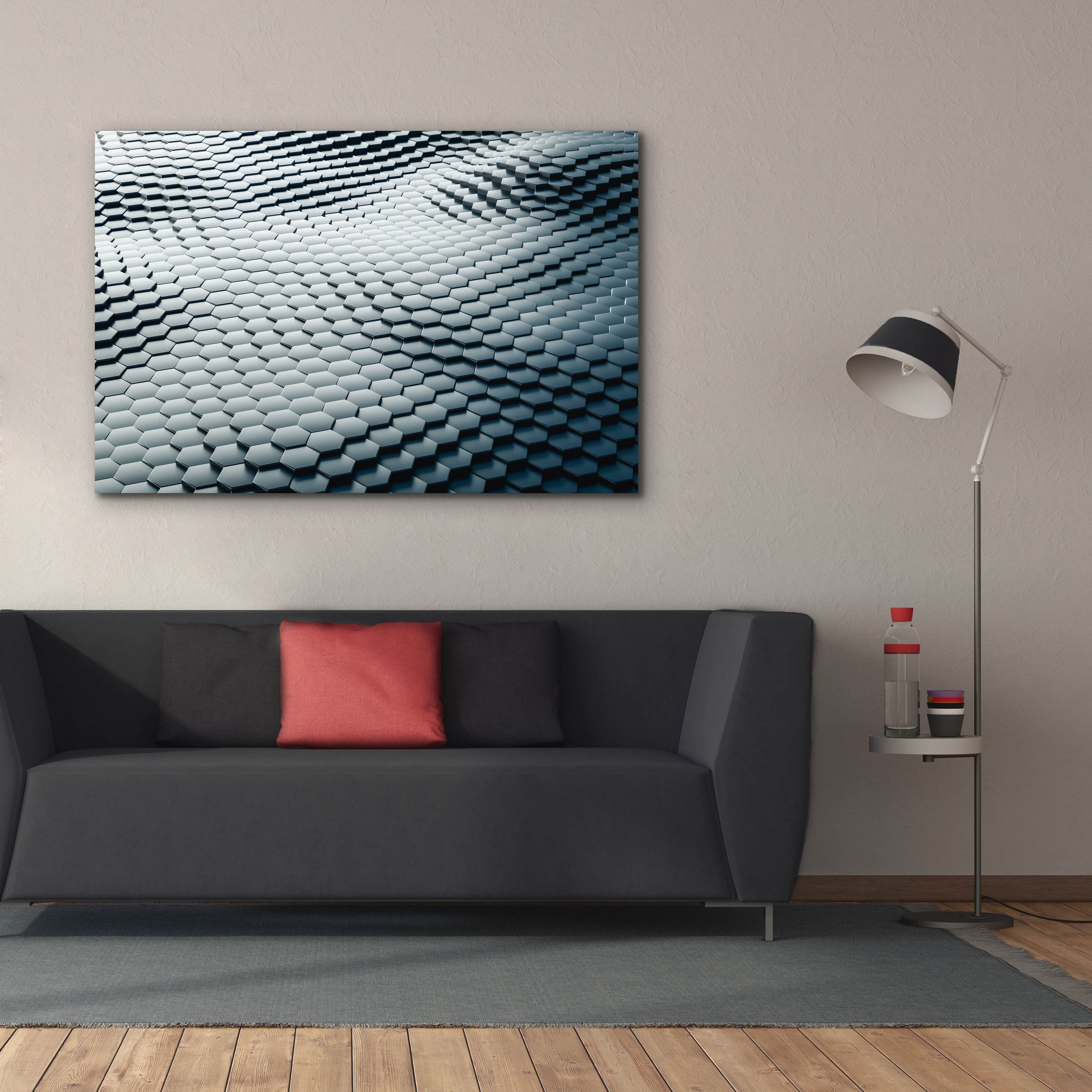 'Platinum Snake' by Epic Portfolio, Canvas Wall Art,60 x 40
