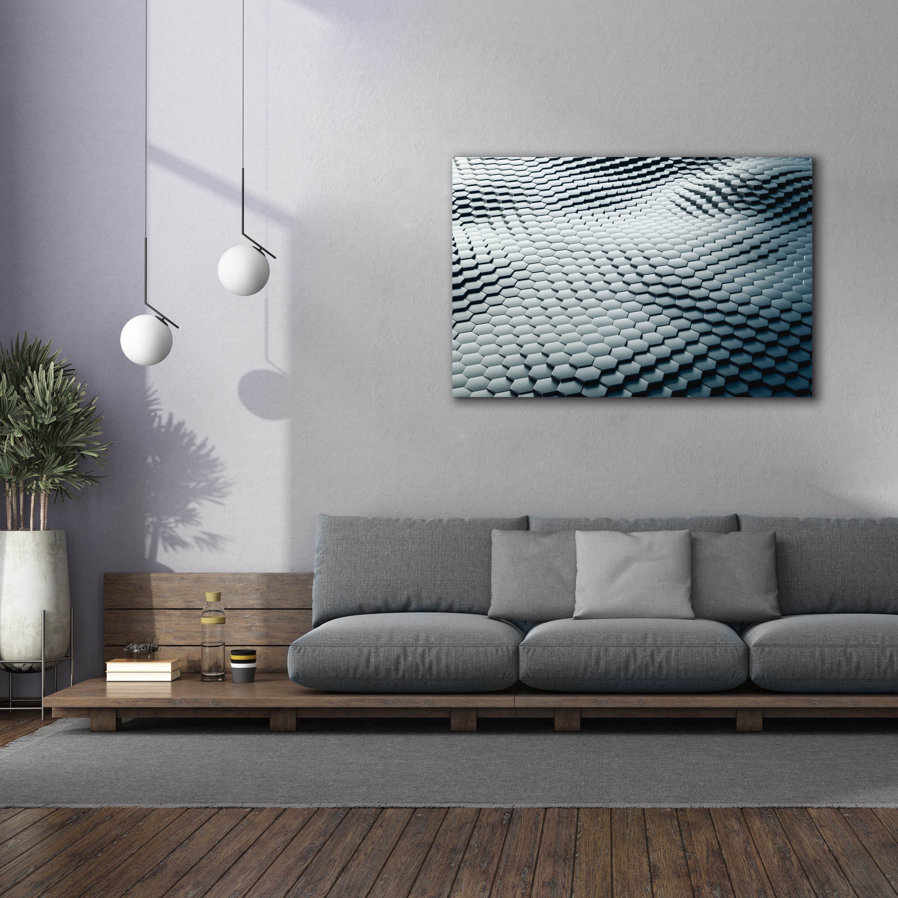'Platinum Snake' by Epic Portfolio, Canvas Wall Art,60 x 40