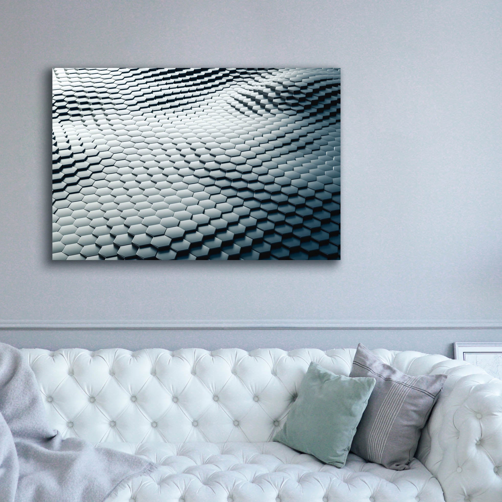 'Platinum Snake' by Epic Portfolio, Canvas Wall Art,60 x 40