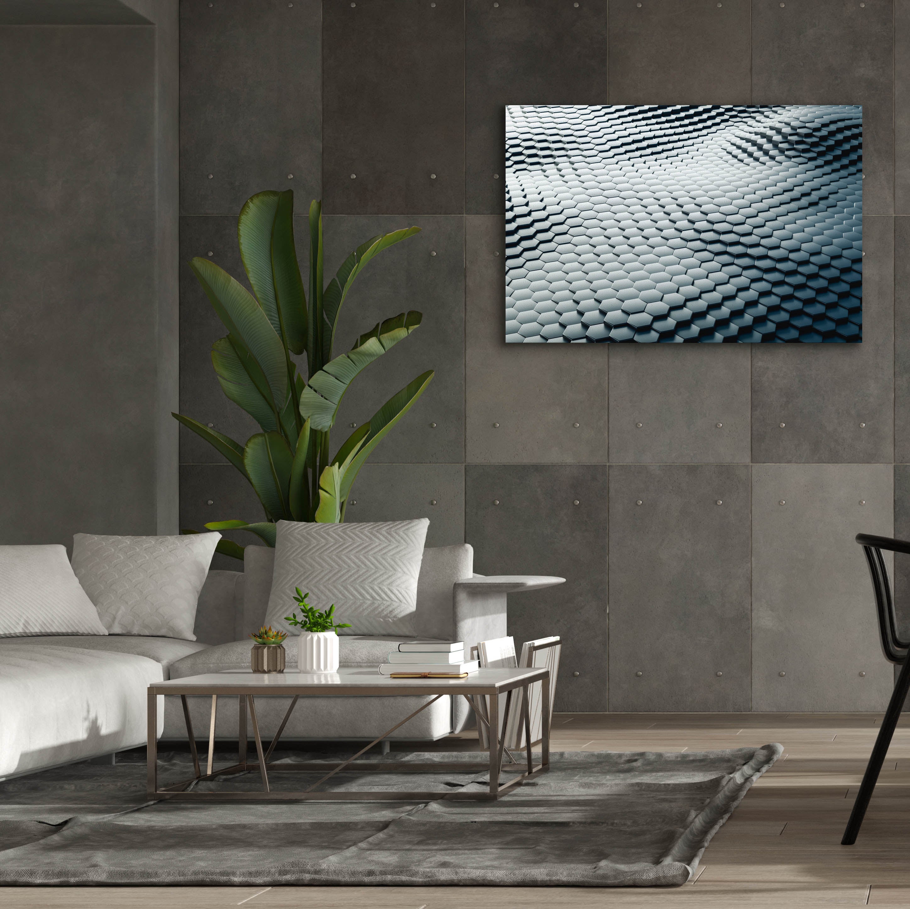 'Platinum Snake' by Epic Portfolio, Canvas Wall Art,60 x 40