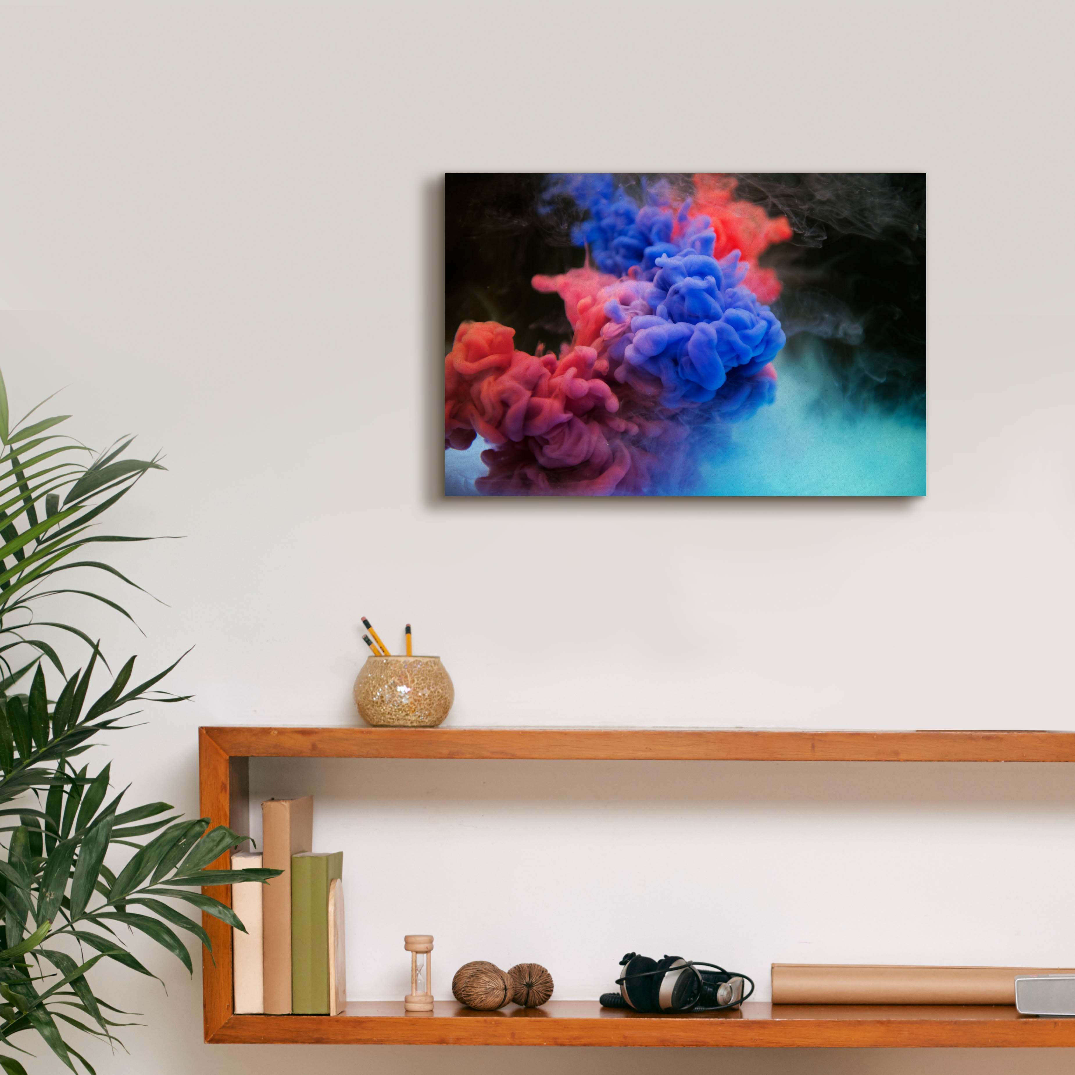 'Pink Smokey Haze' by Epic Portfolio, Canvas Wall Art,18 x 12