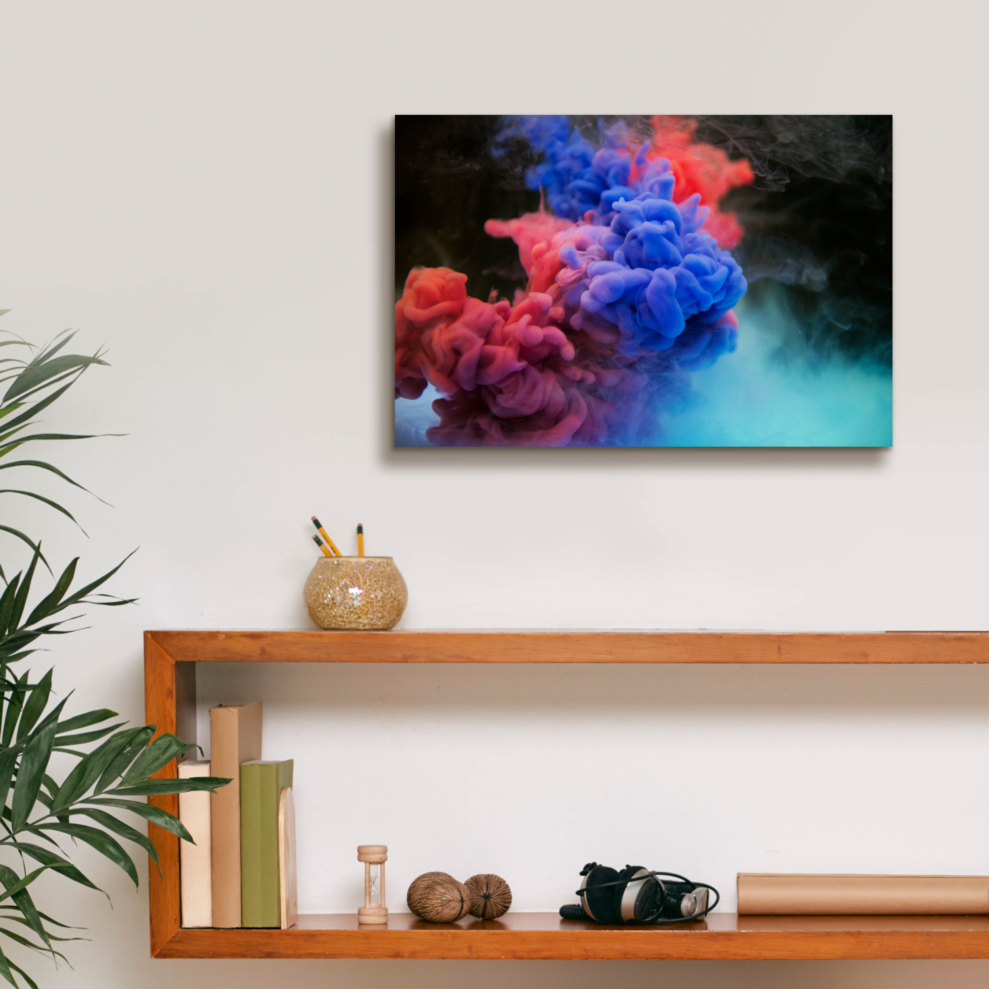 'Pink Smokey Haze' by Epic Portfolio, Canvas Wall Art,18 x 12