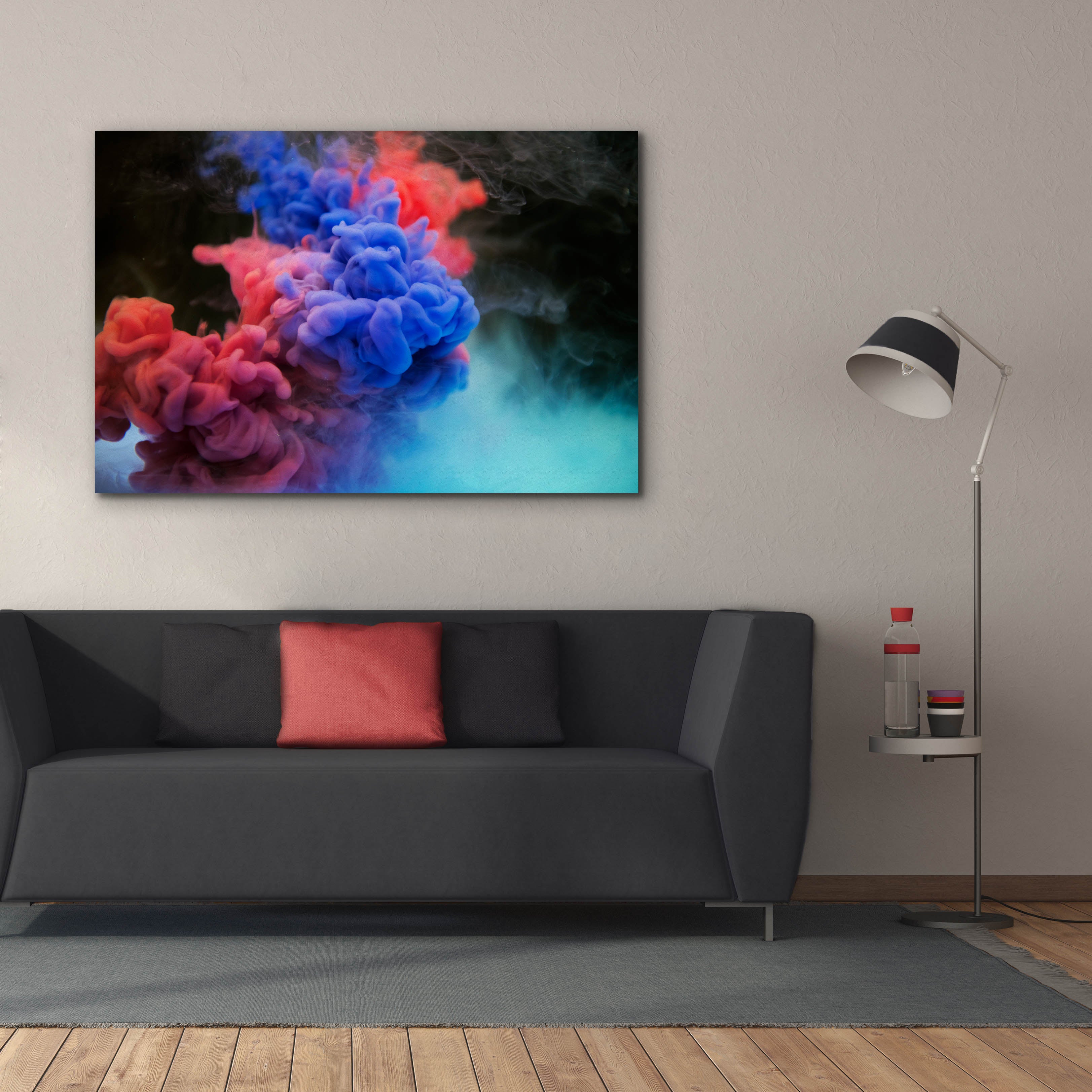 'Pink Smokey Haze' by Epic Portfolio, Canvas Wall Art,60 x 40